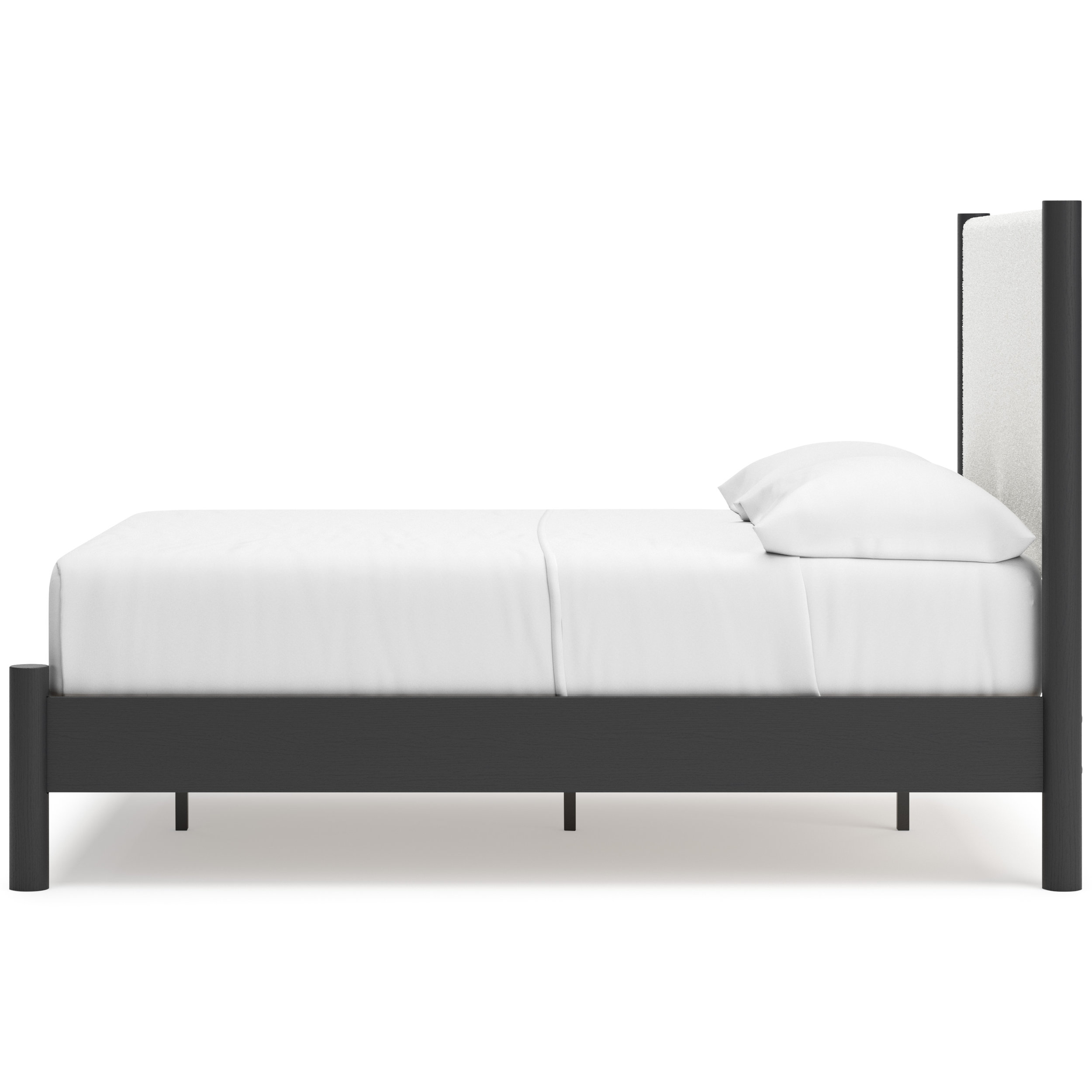 Cadmori Wood/Fabric Upholstered Panel Bed, Full Size