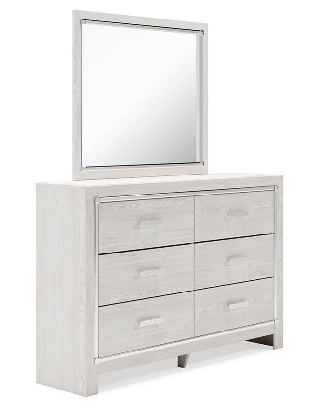Altyra Wood Double Dresser w/6 Drawers