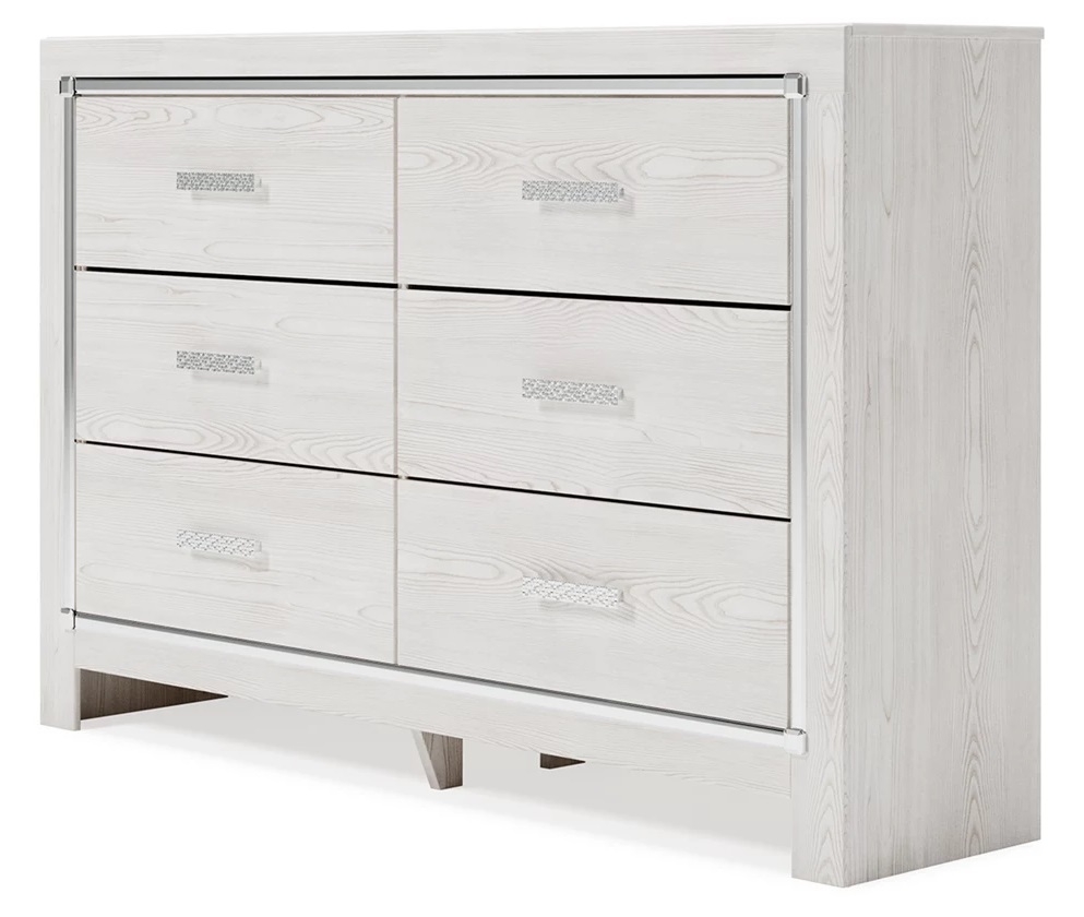 Altyra Wood Double Dresser w/6 Drawers