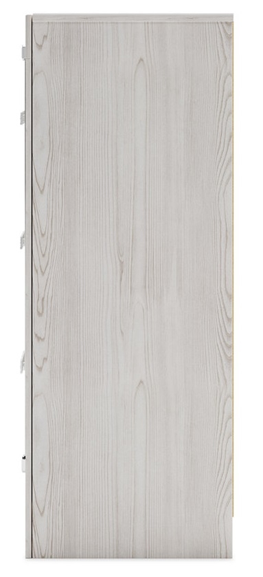 Altyra Wood Panel Bookcase Storage Bedroom Set w/LED Lighting, Queen Size