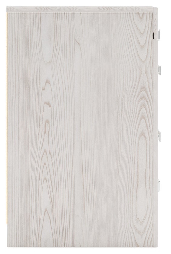 Altyra Wood Panel Bookcase Storage Bedroom Set w/LED Lighting, Queen Size