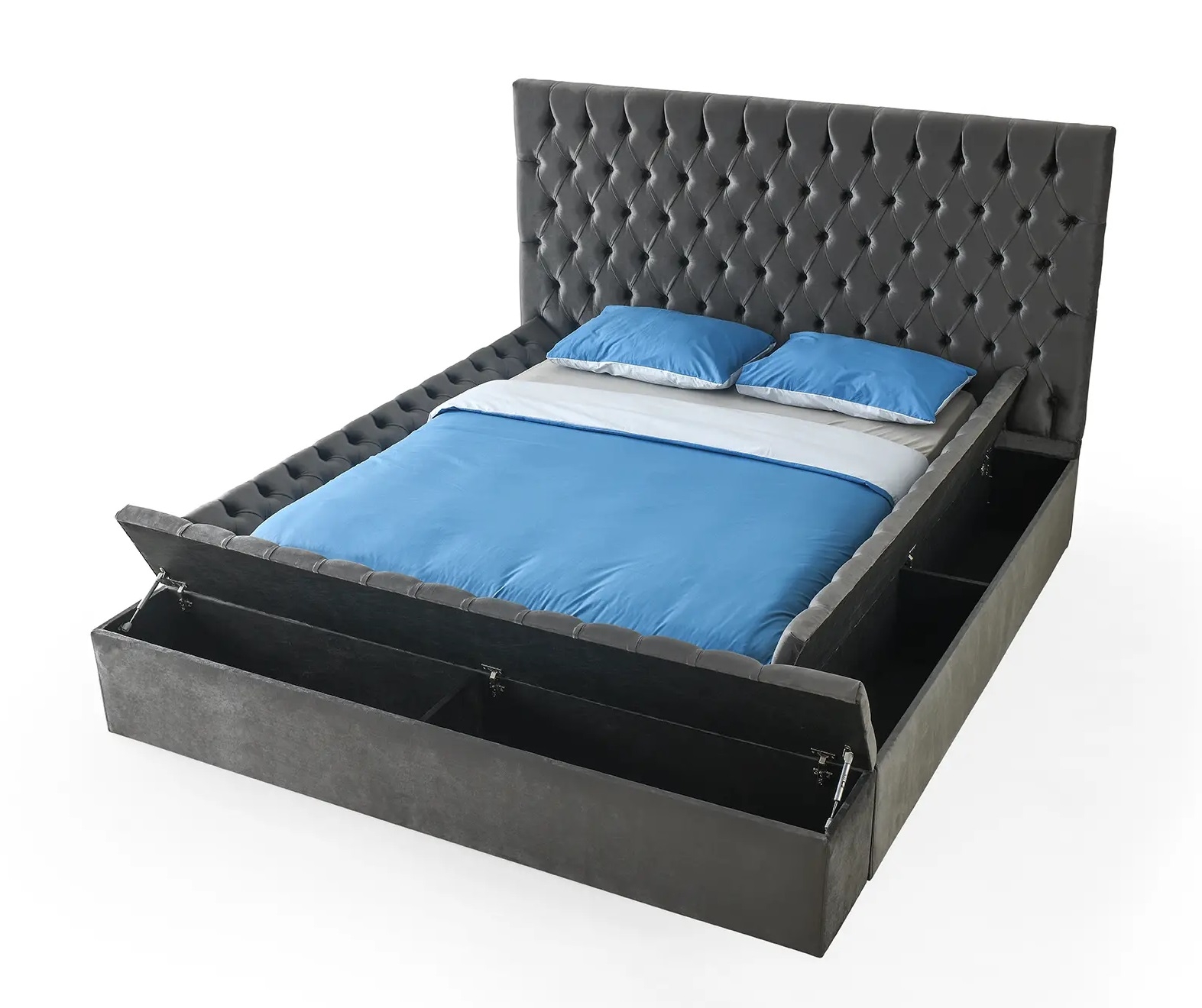 SM Landmark Tufted Storage Platform Bed