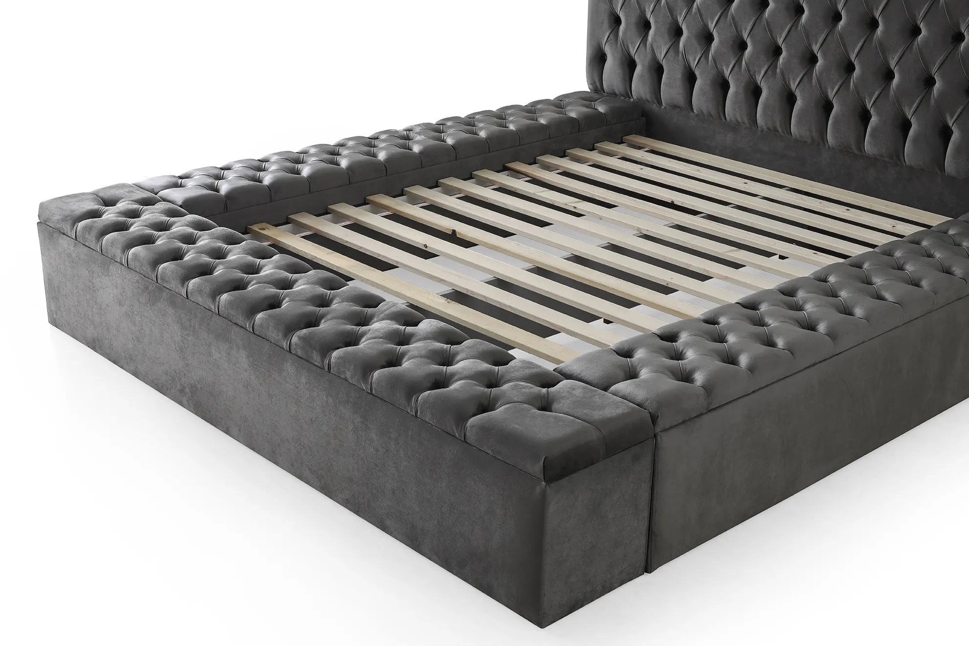 SM Landmark Tufted Storage Platform Bed