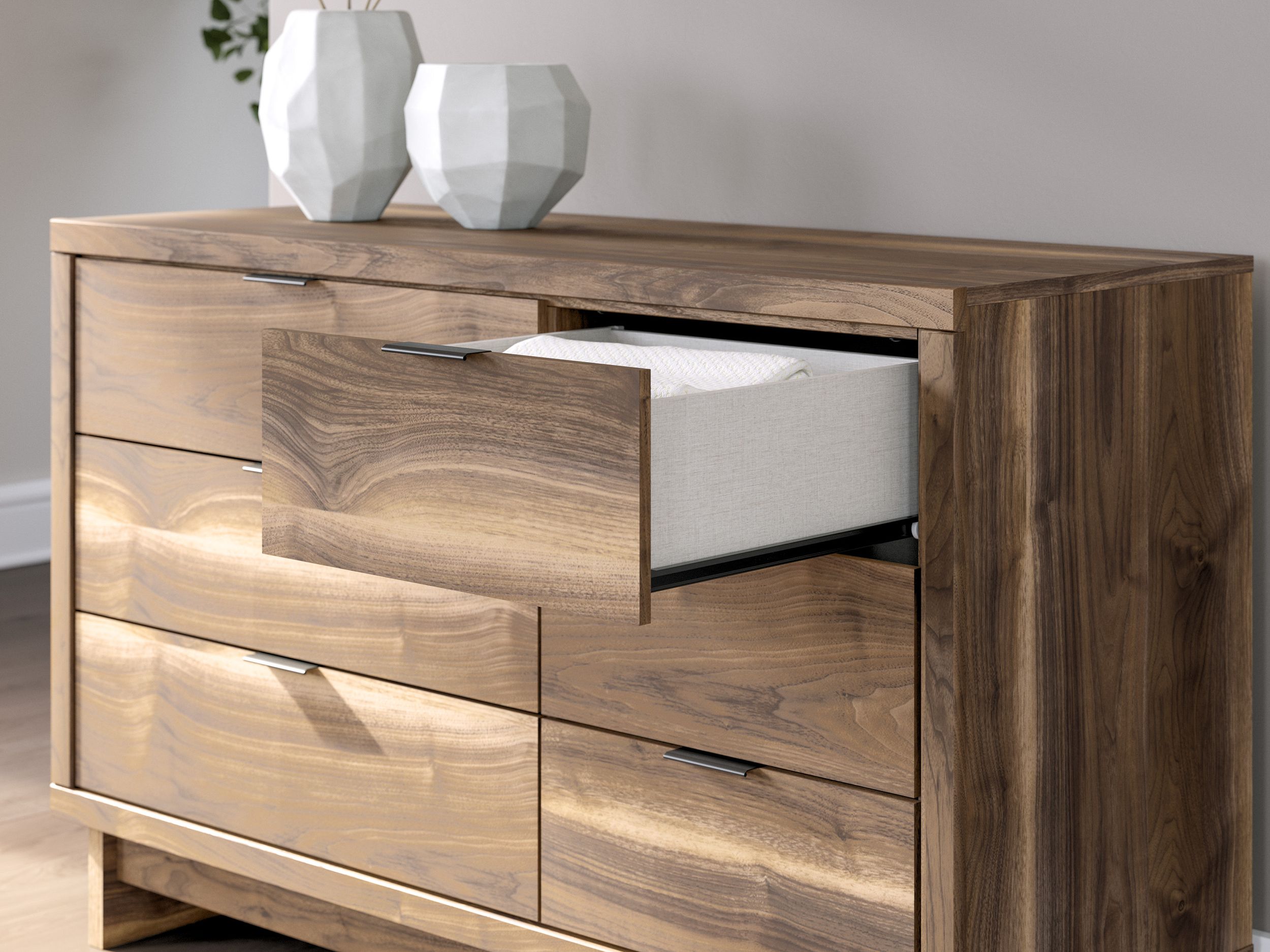 Chirason Wood Panel Bedroom Set
