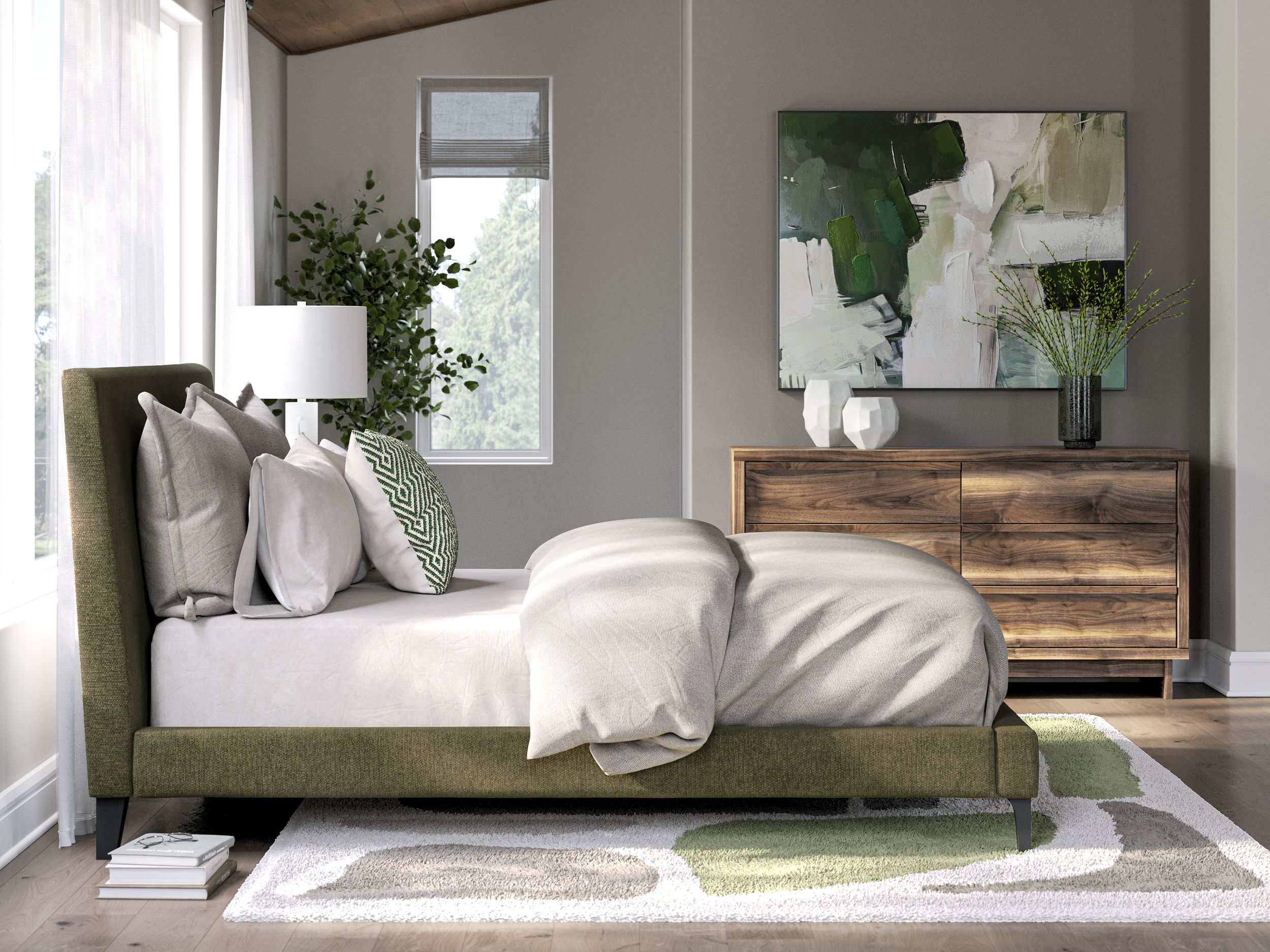 Chirason Upholstered Panel Bedroom Set