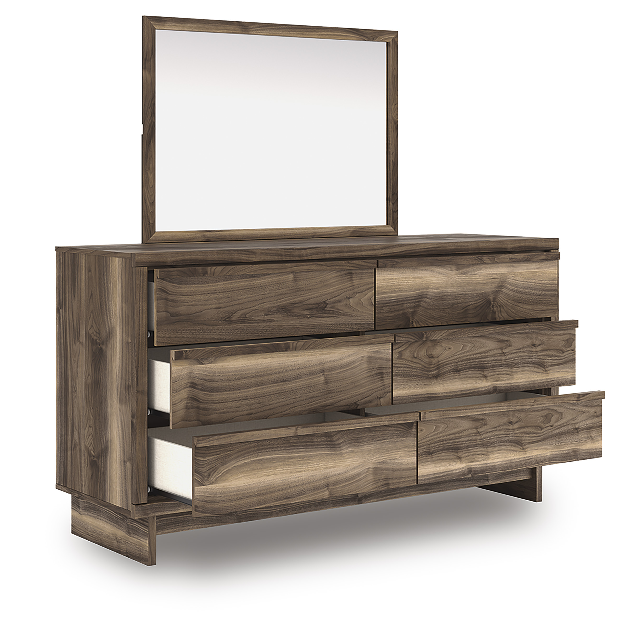 Chirason Wood Double Dresser w/6 Drawers