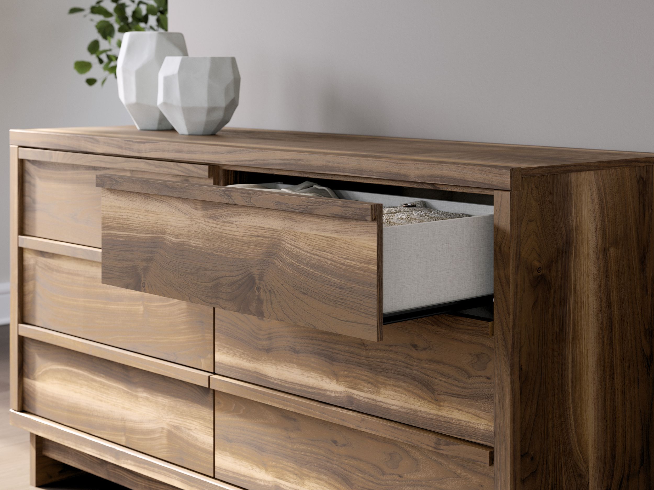 Chirason Wood Panel Bedroom Set