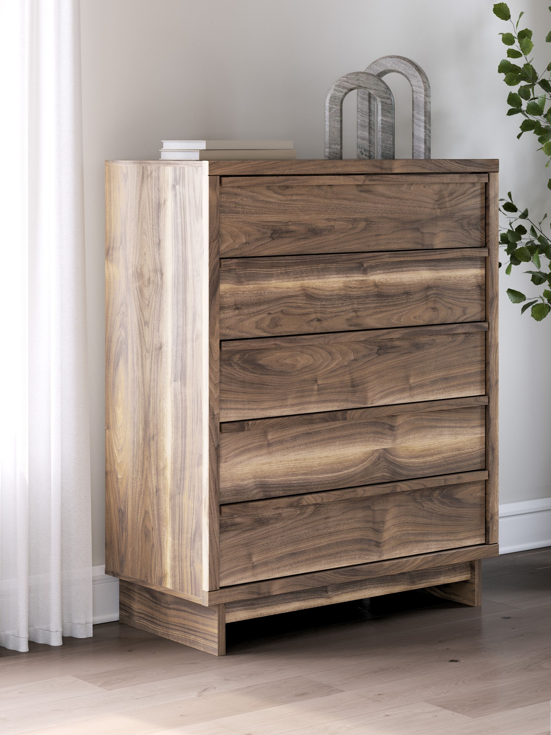 Chirason Wood Panel Bedroom Set