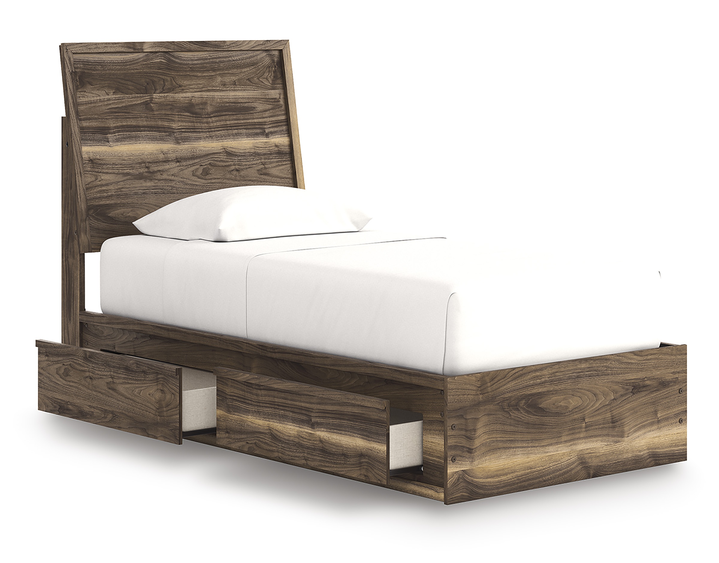 Chirason Wood Panel Storage Bed