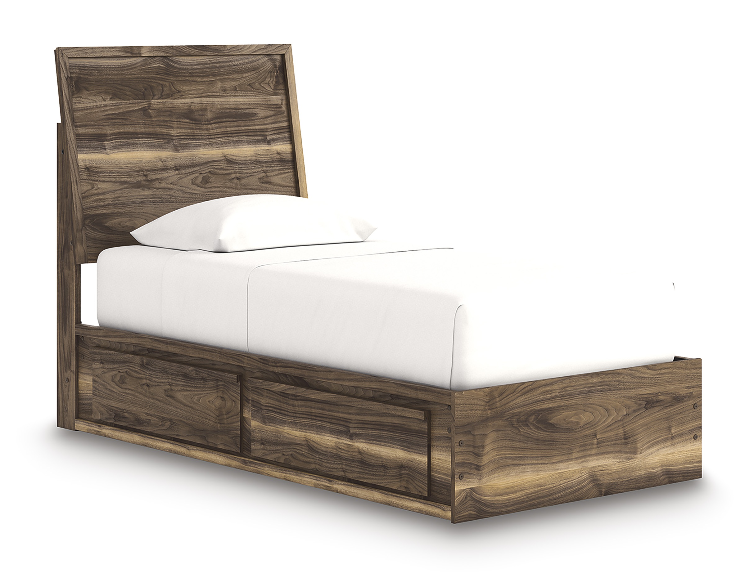 Chirason Wood Panel Storage Bed