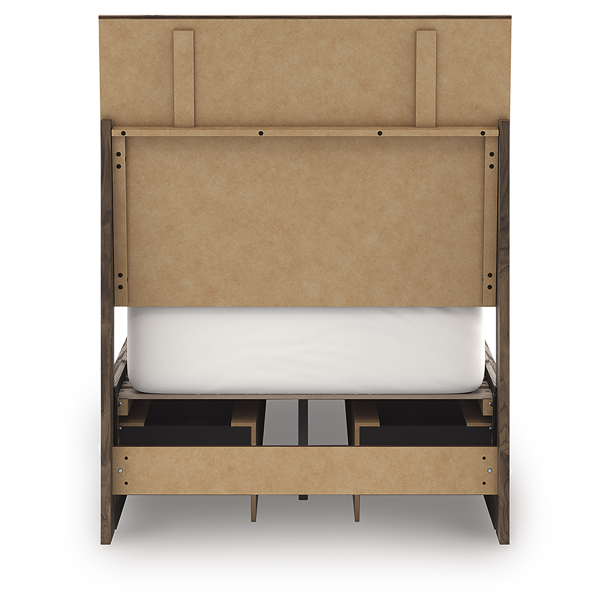 Chirason Wood Panel Storage Bed
