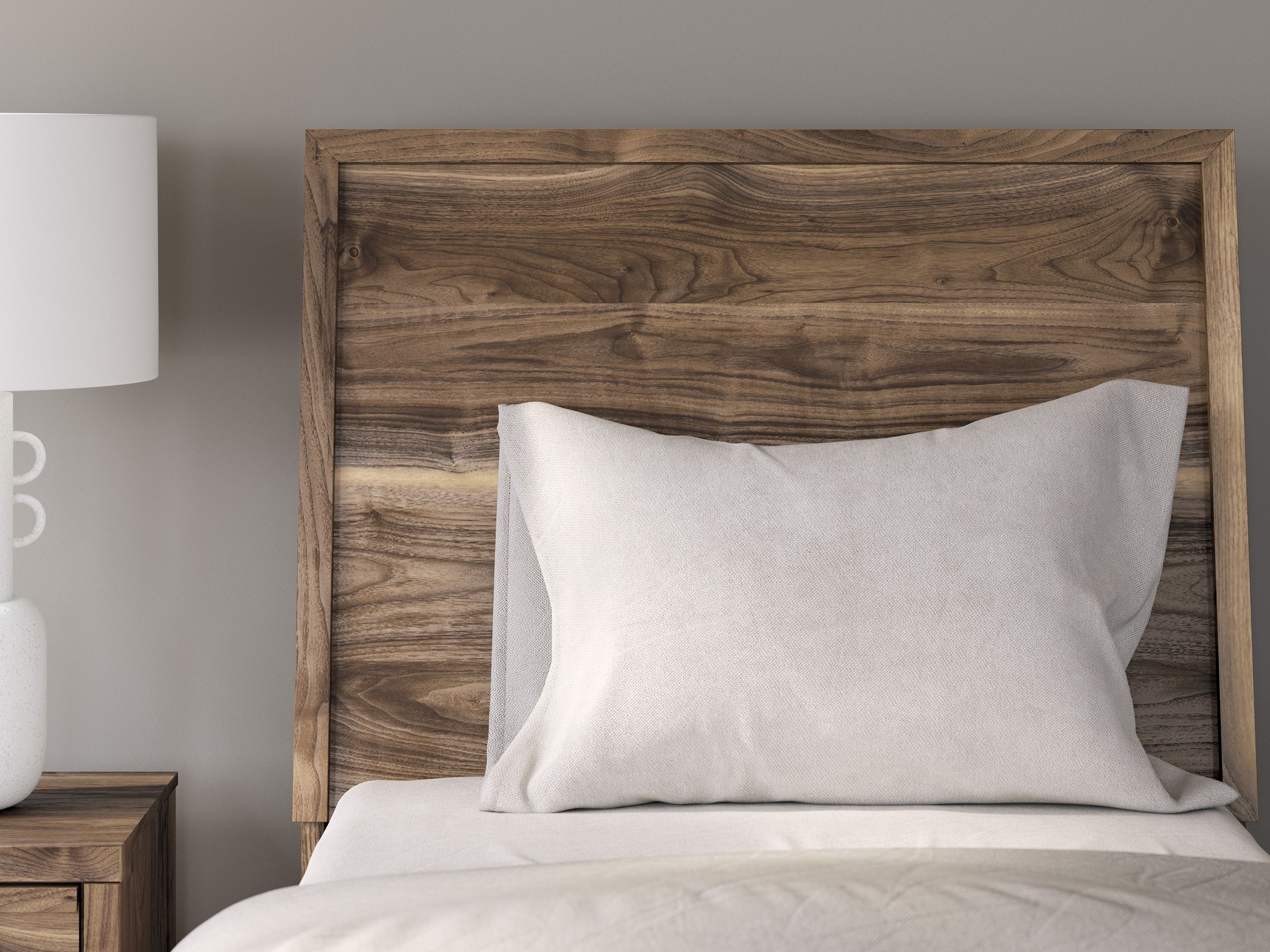 Chirason Wood Panel Bed