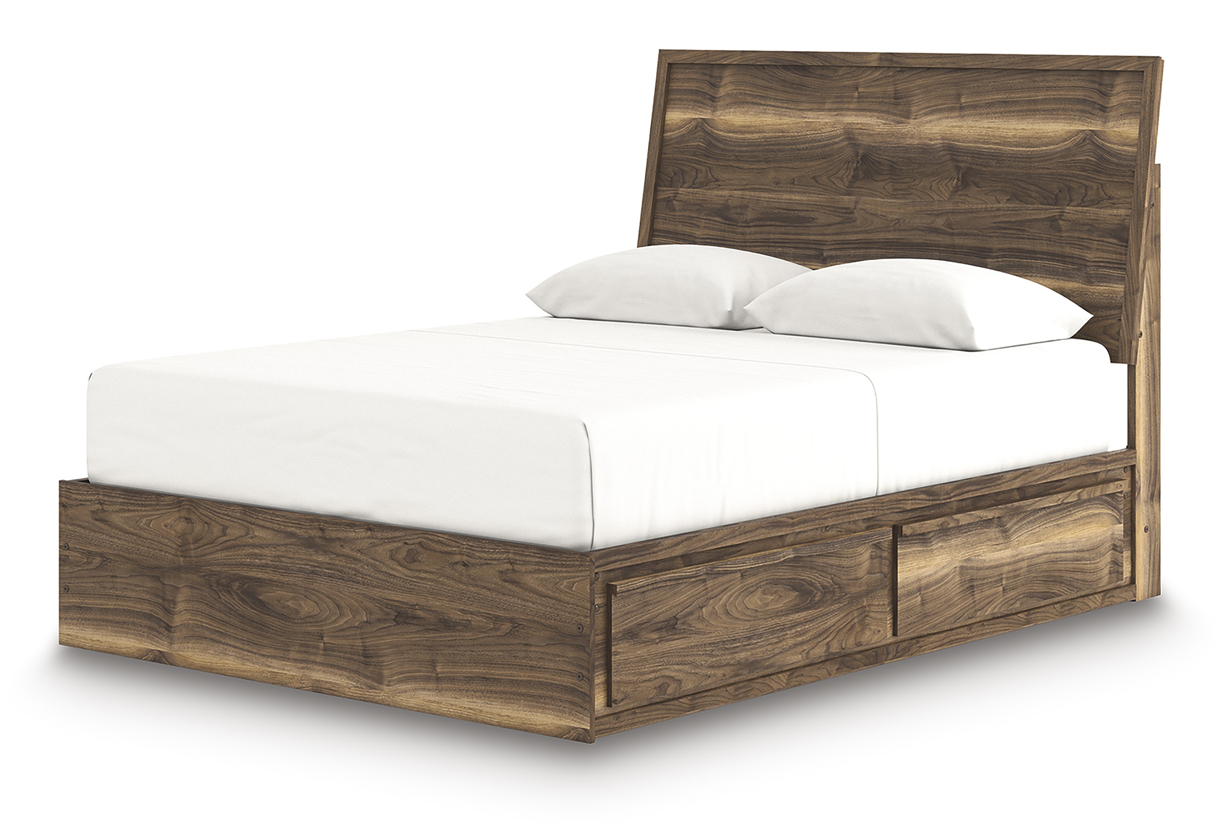 Chirason Wood Panel Storage Bed, Queen Size