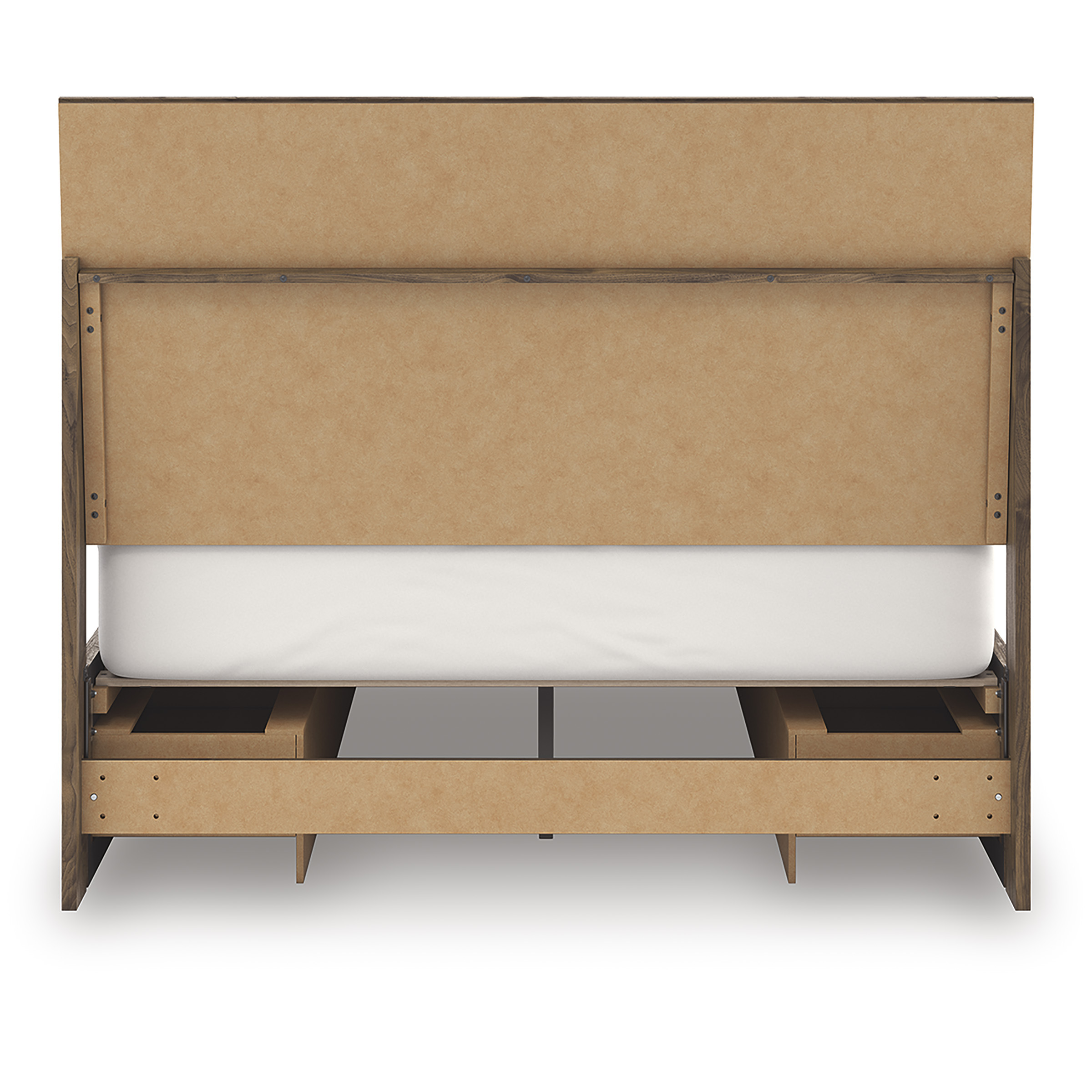 Chirason Wood Panel Storage Bed, Queen Size