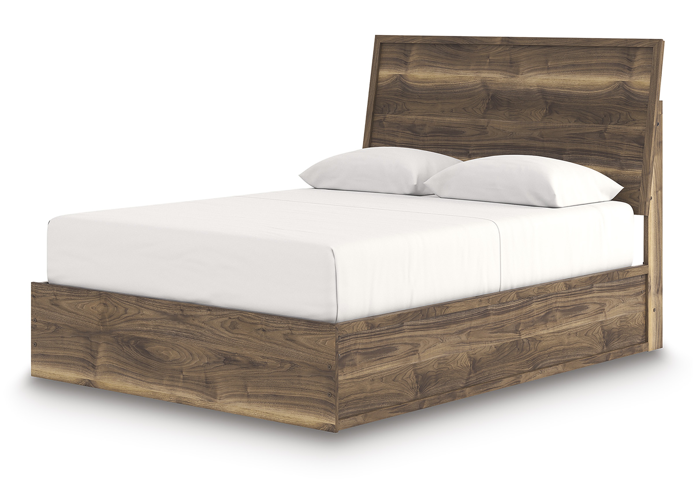 Chirason Wood Panel Bed, Queen Size