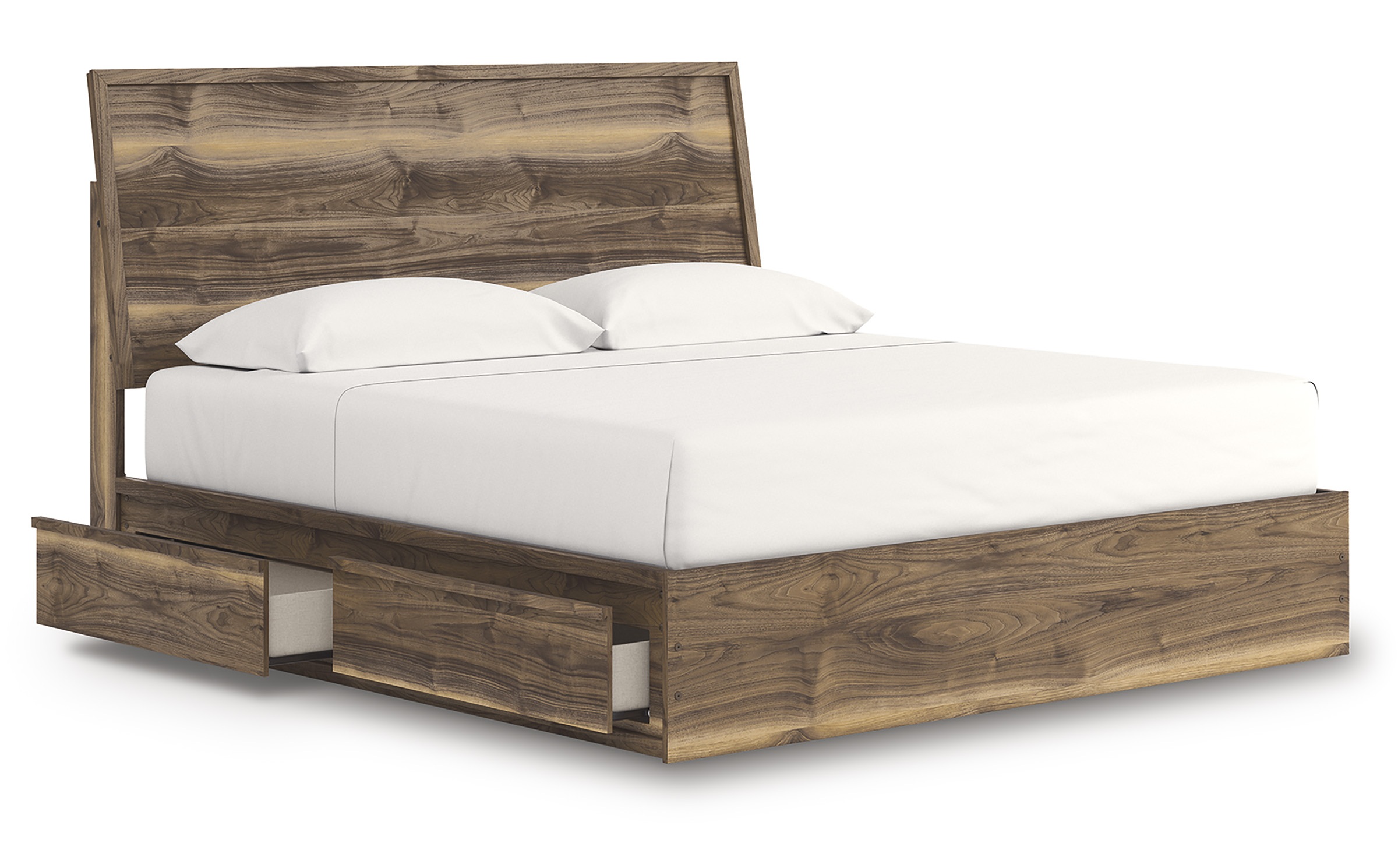 Chirason Wood Panel Storage Bed, King Size