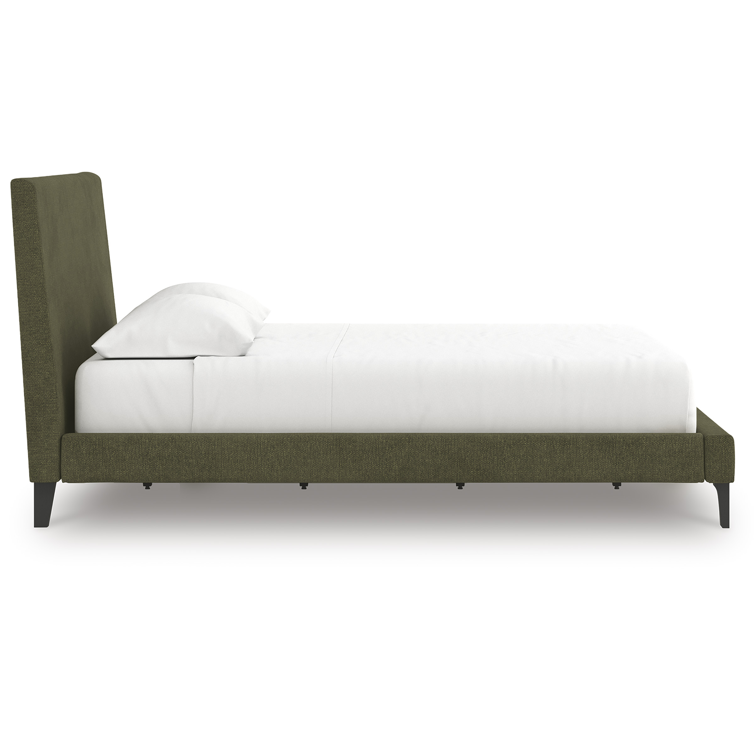 Chirason Upholstered Panel Bed w/Roll Slats, California King Size