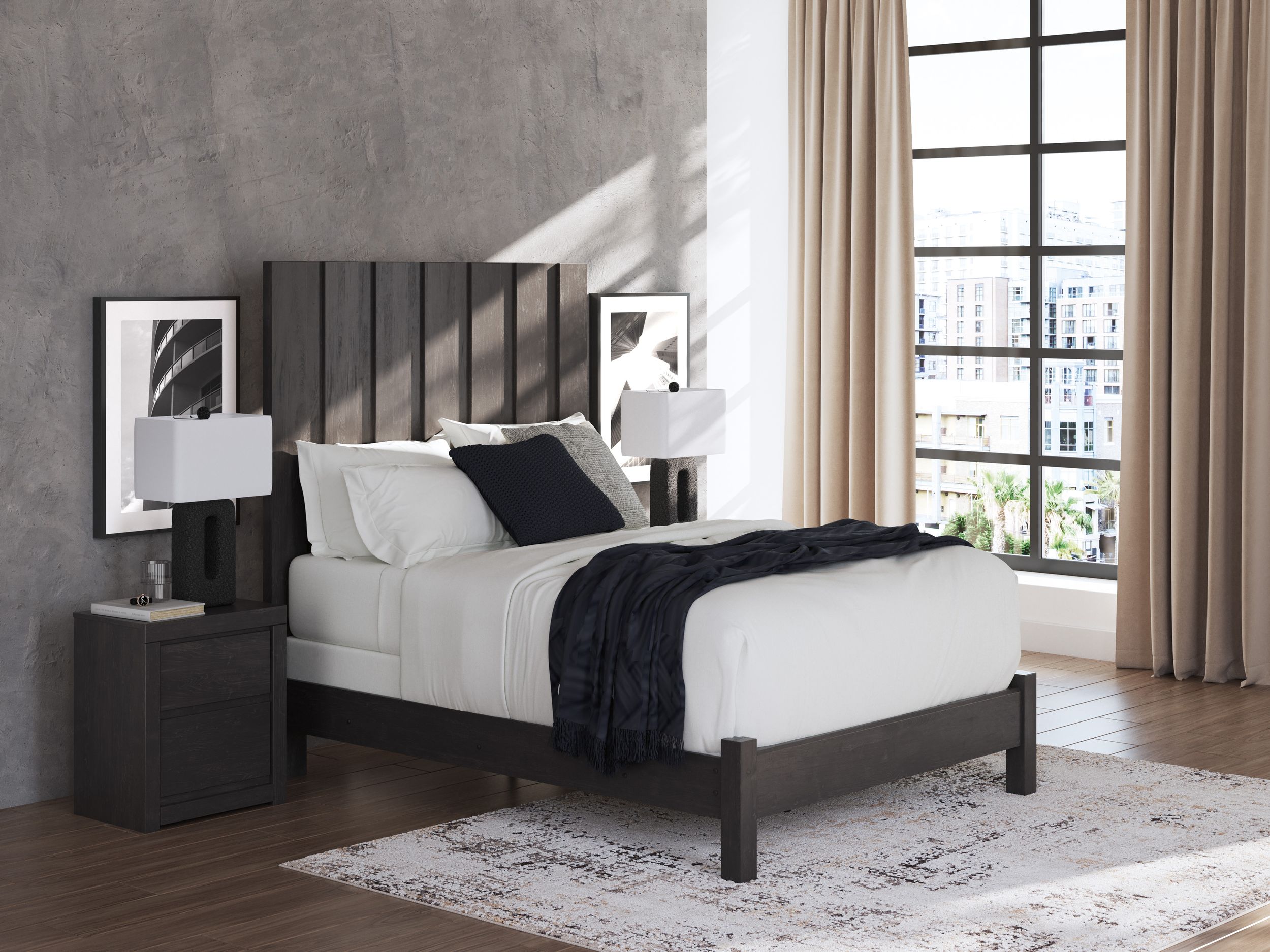 Fraluna MDF/Plywood Panel Bedroom Set