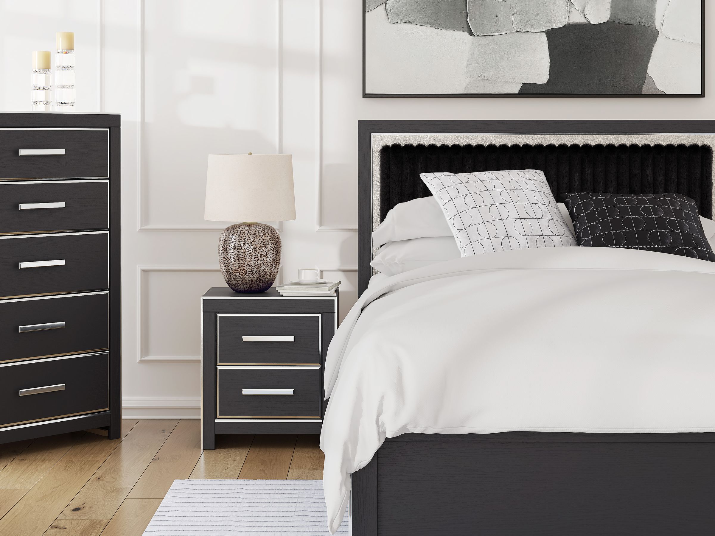 Zuraleus Wood/Polyester Panel Bedroom Set