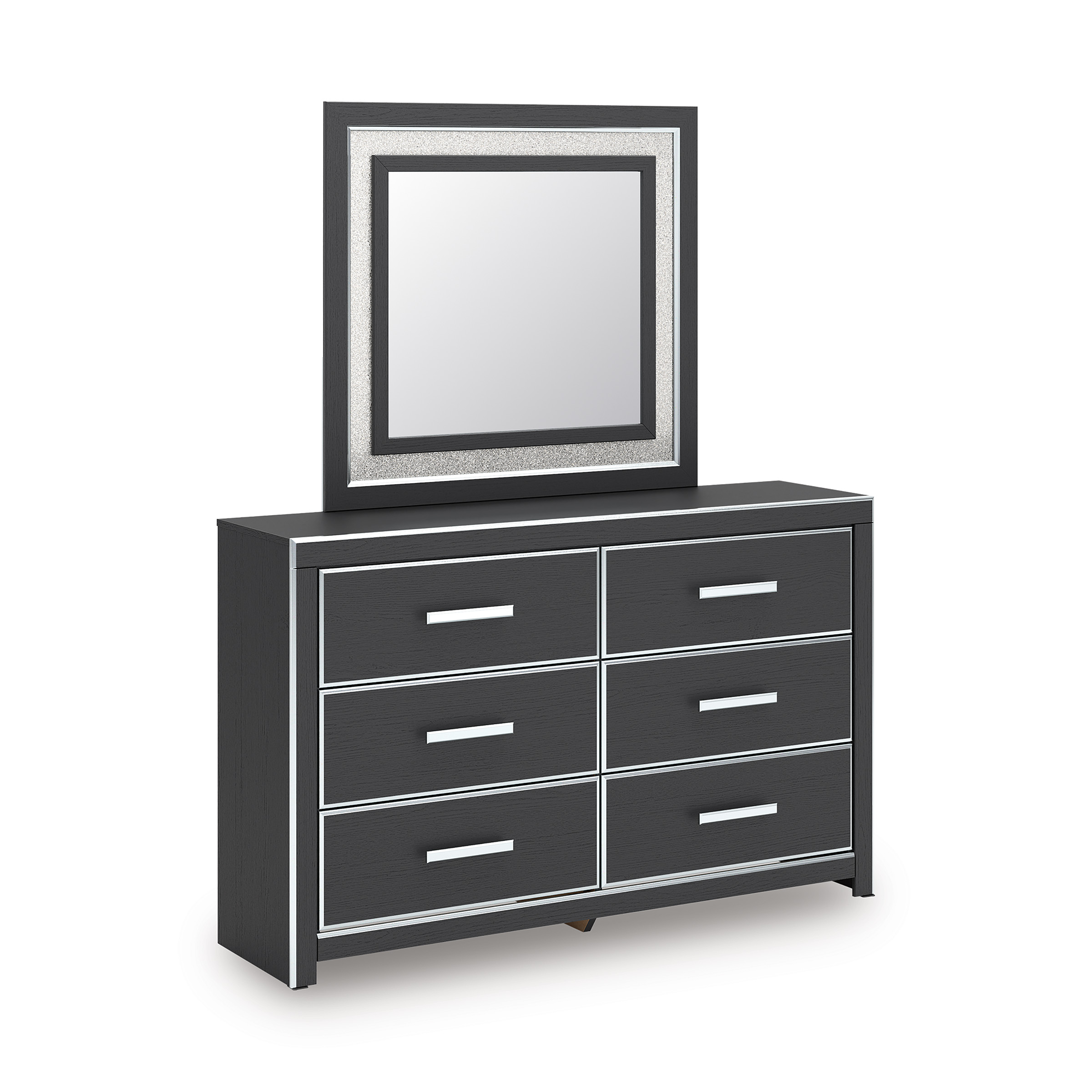 Zuraleus MDF/Wood Double Dresser w/6 Drawers