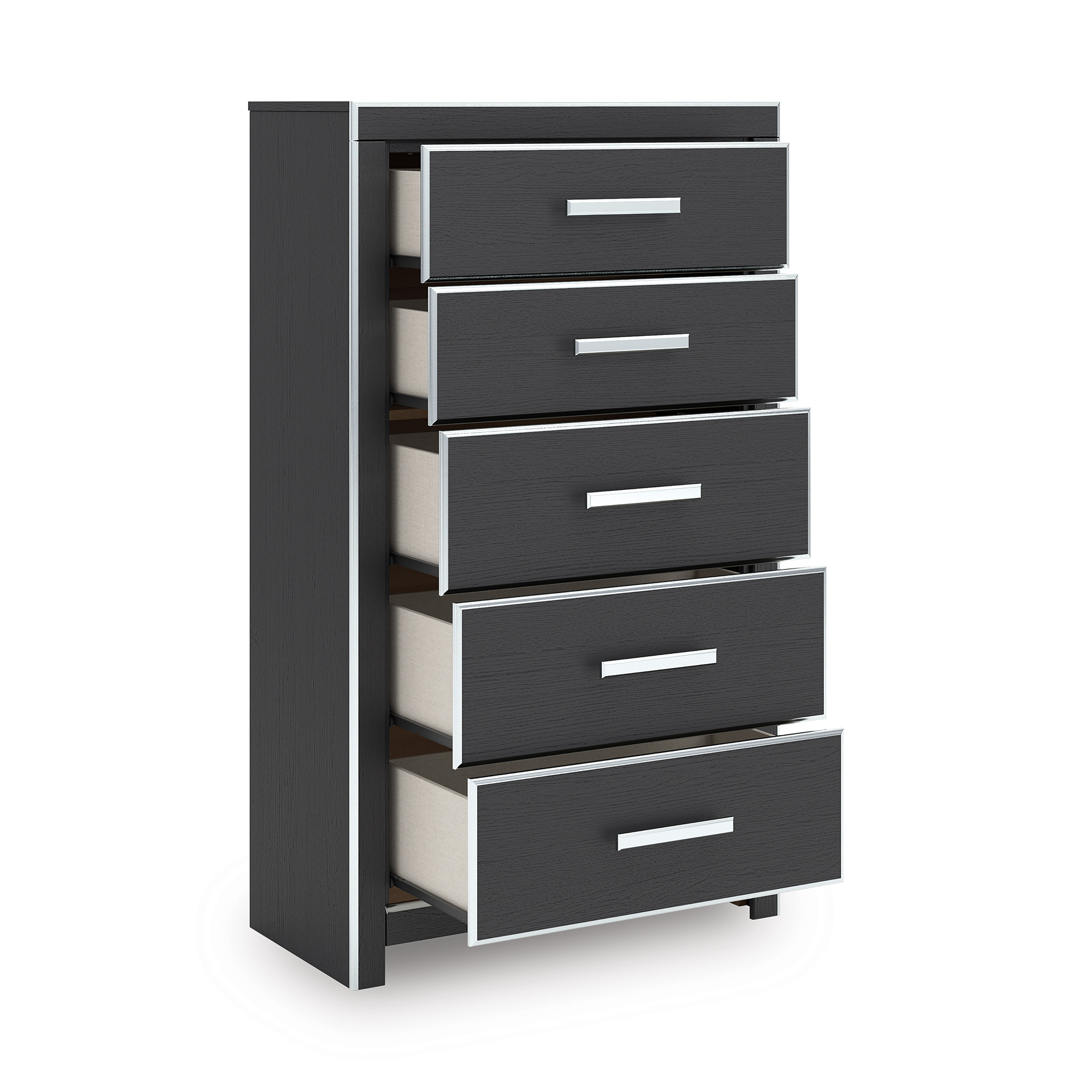 Zuraleus Wood/Polyester Storage Panel Bedroom Set