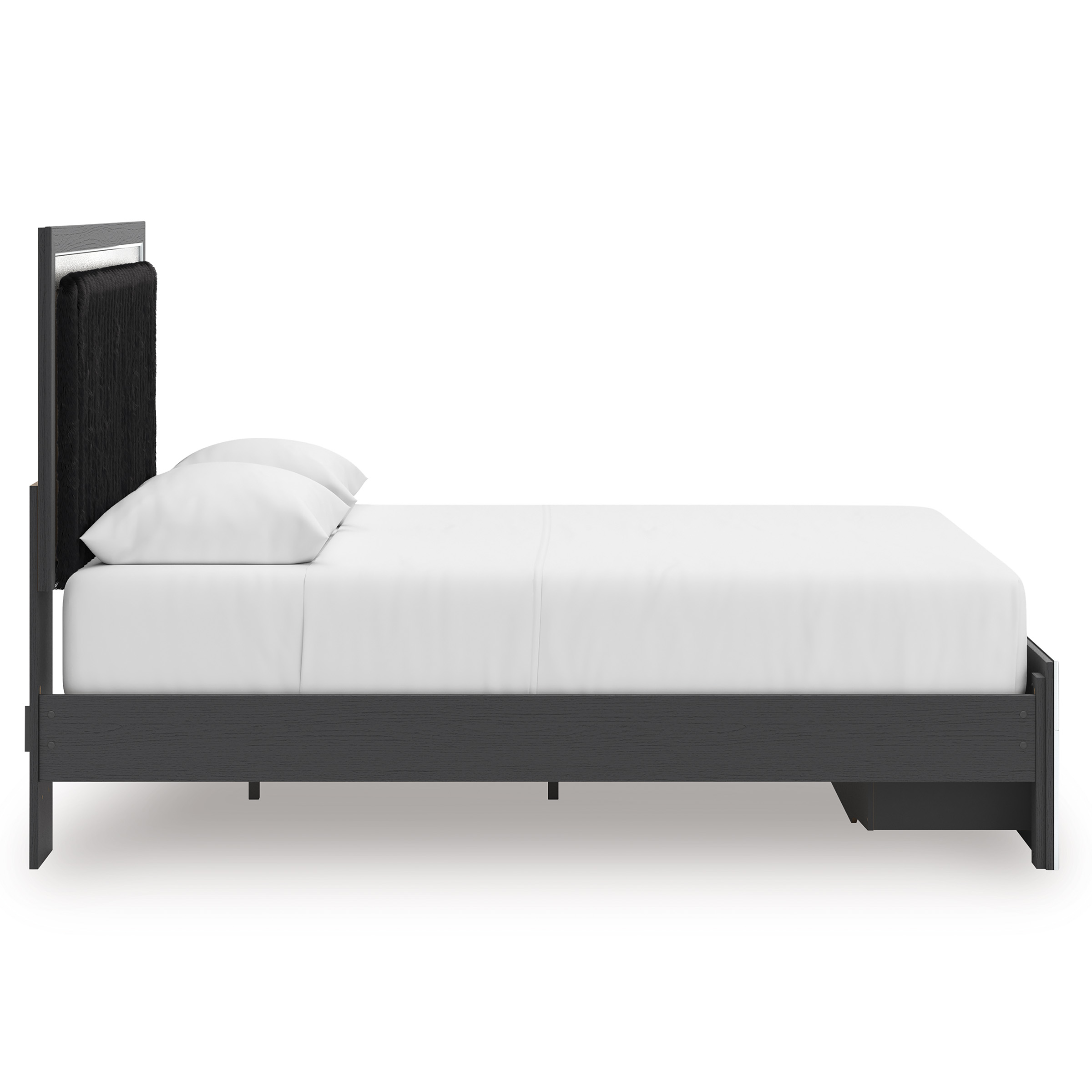 Zuraleus Wood/Polyester Storage Panel Bed
