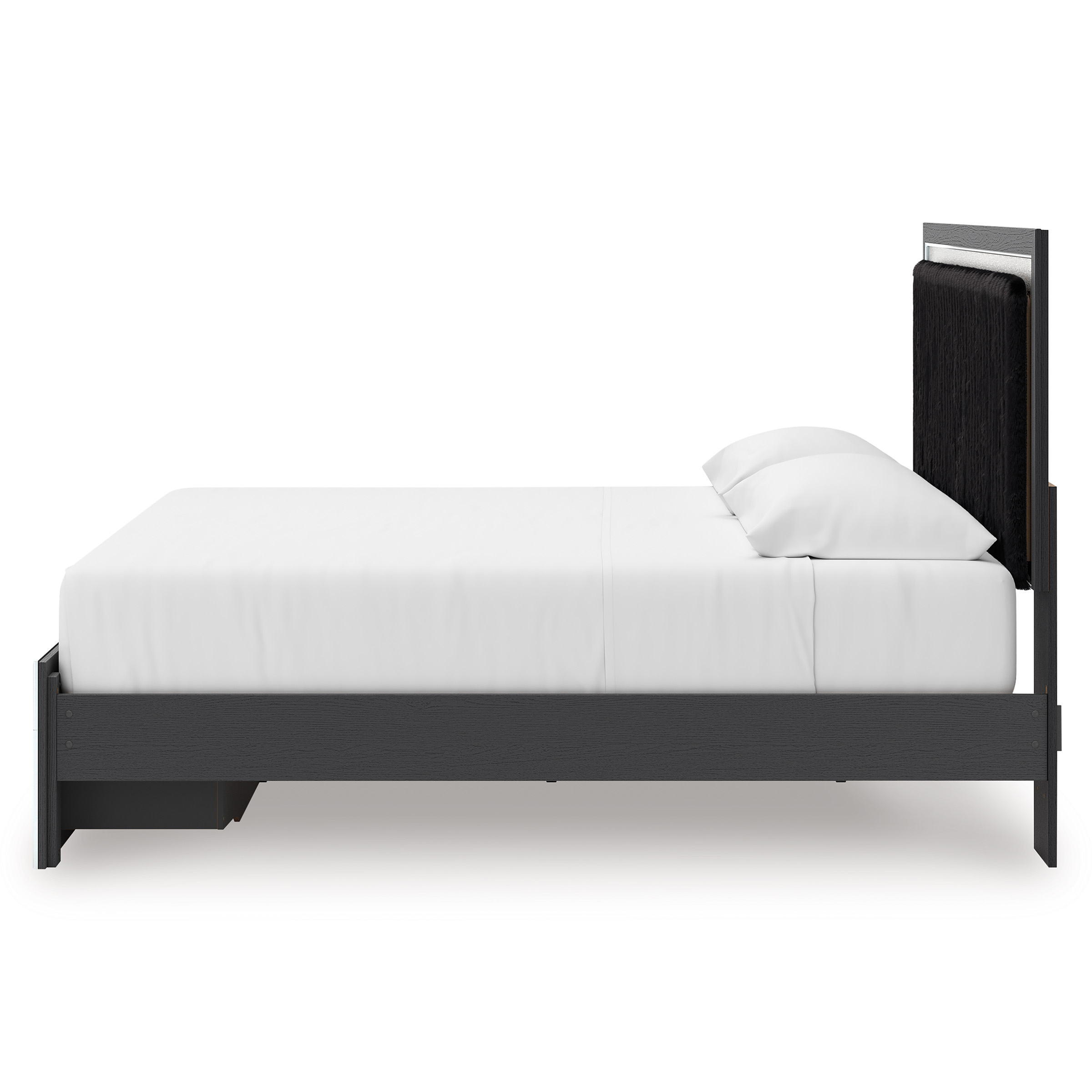 Zuraleus Wood/Polyester Storage Panel Bed, King Size