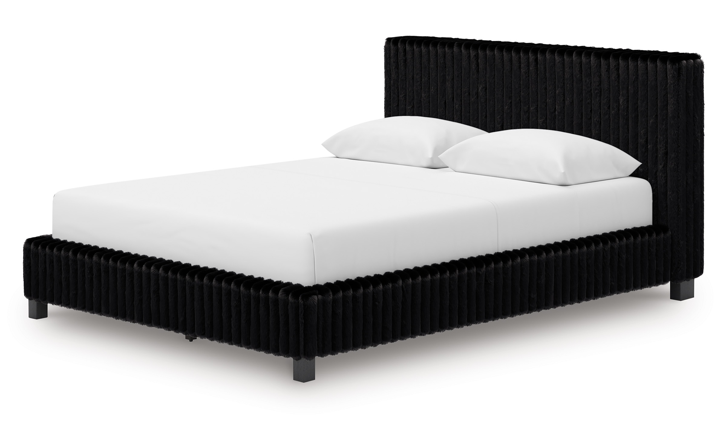 Zuraleus Polyester Upholstered Platform Bedroom Set
