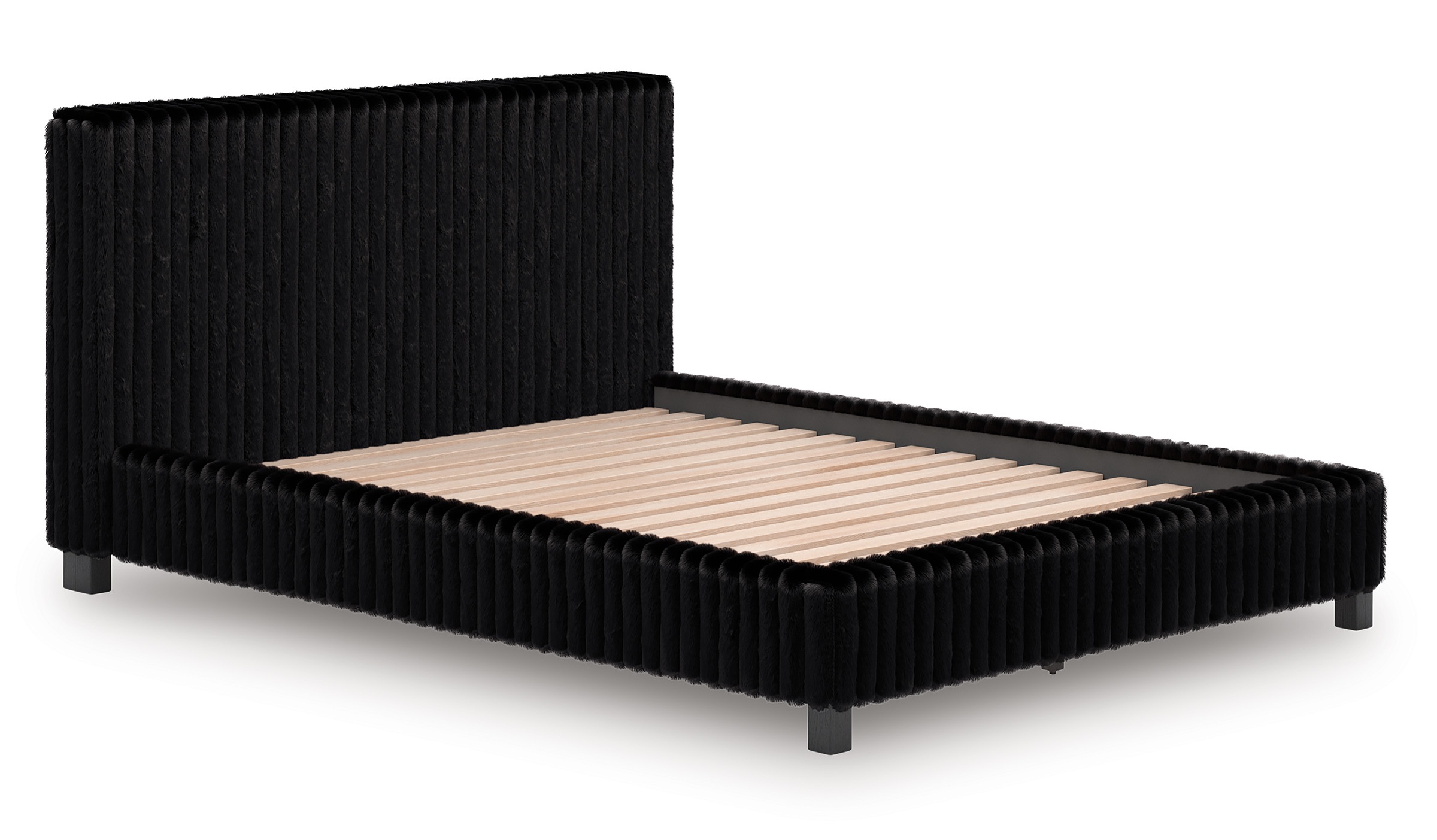 Zuraleus Polyester Upholstered Platform Bedroom Set