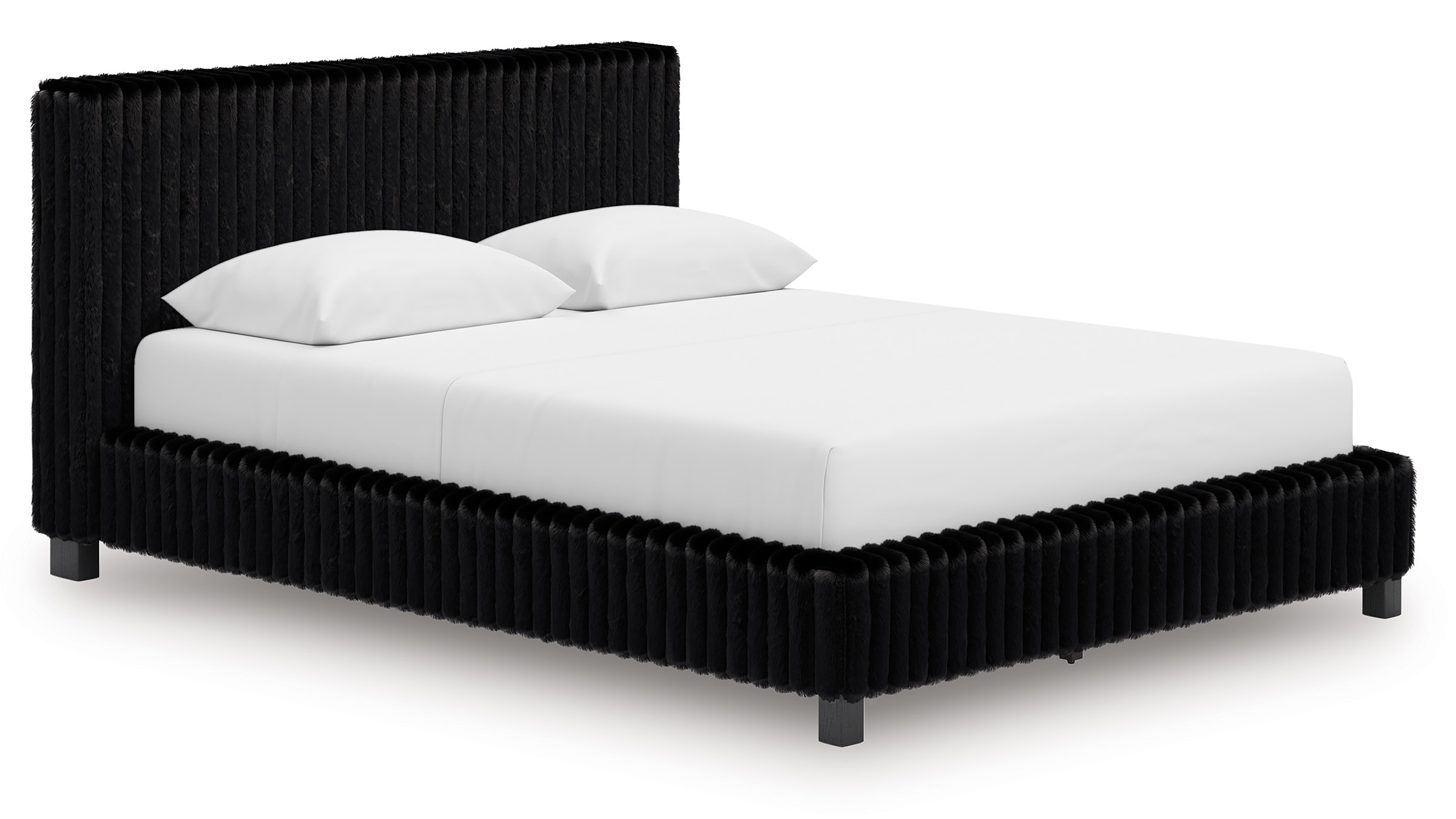 Zuraleus Polyester Upholstered Platform Bedroom Set