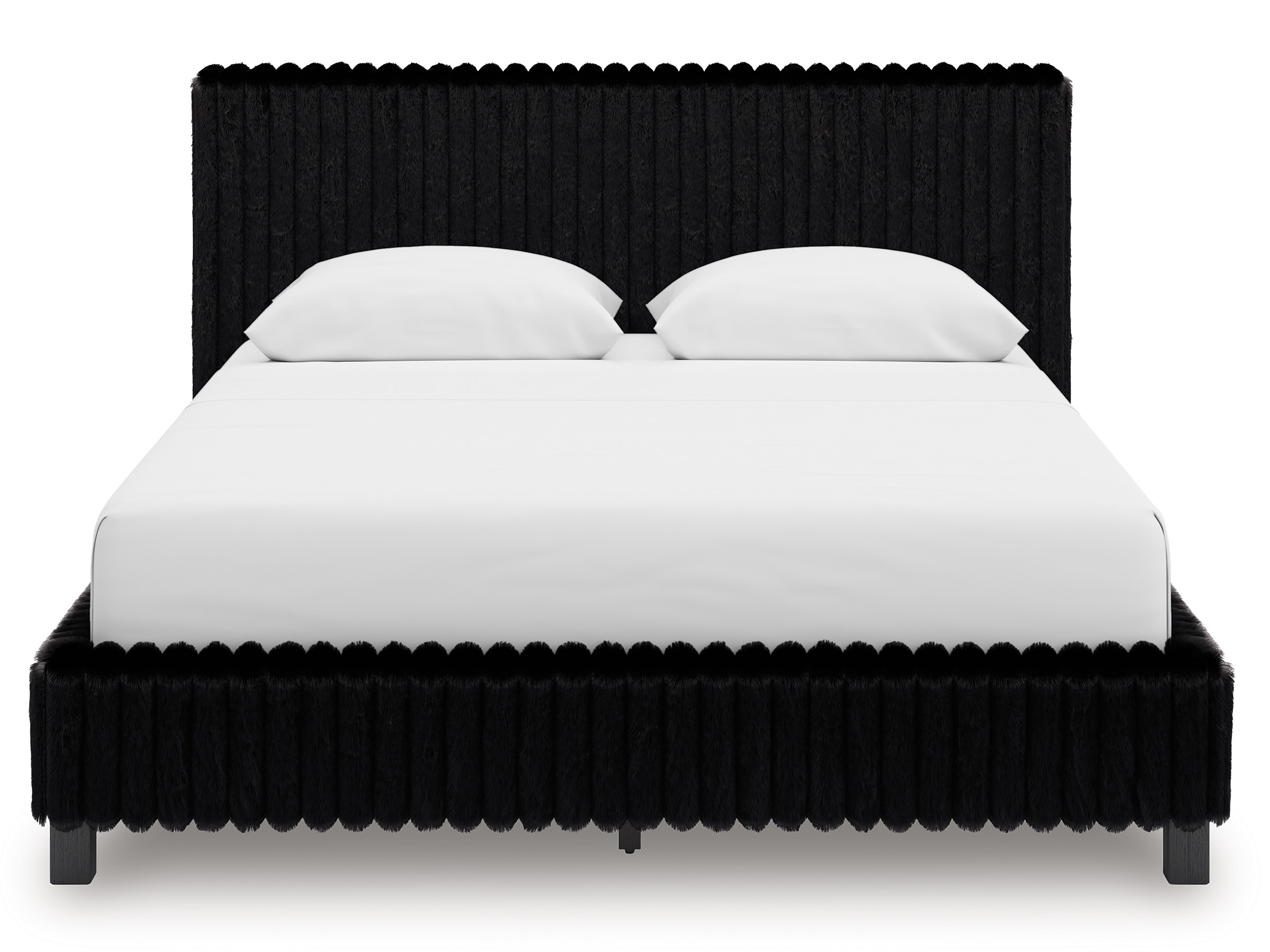 Zuraleus Polyester Upholstered Platform Bedroom Set