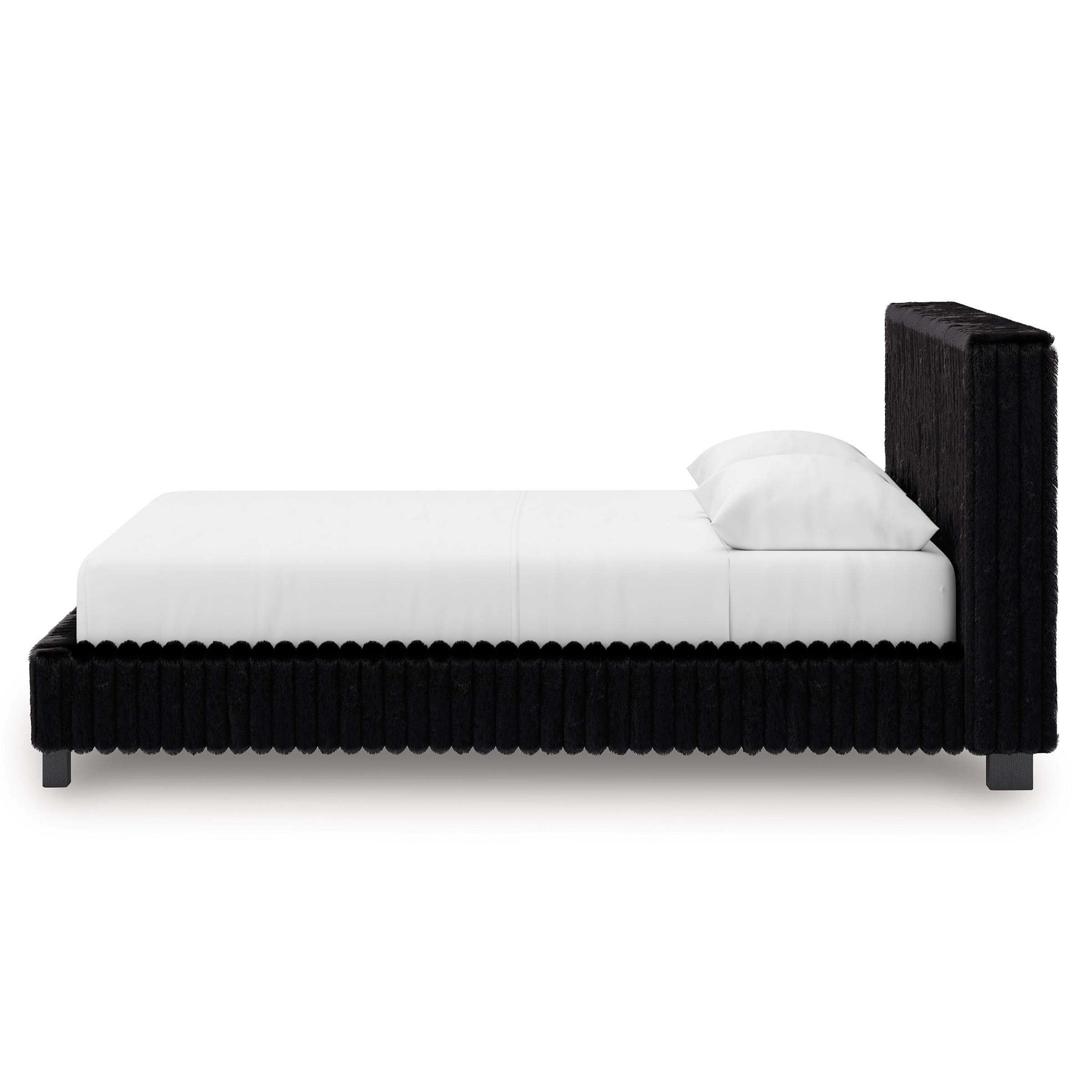 Zuraleus Polyester Upholstered Platform Bed, Queen Size