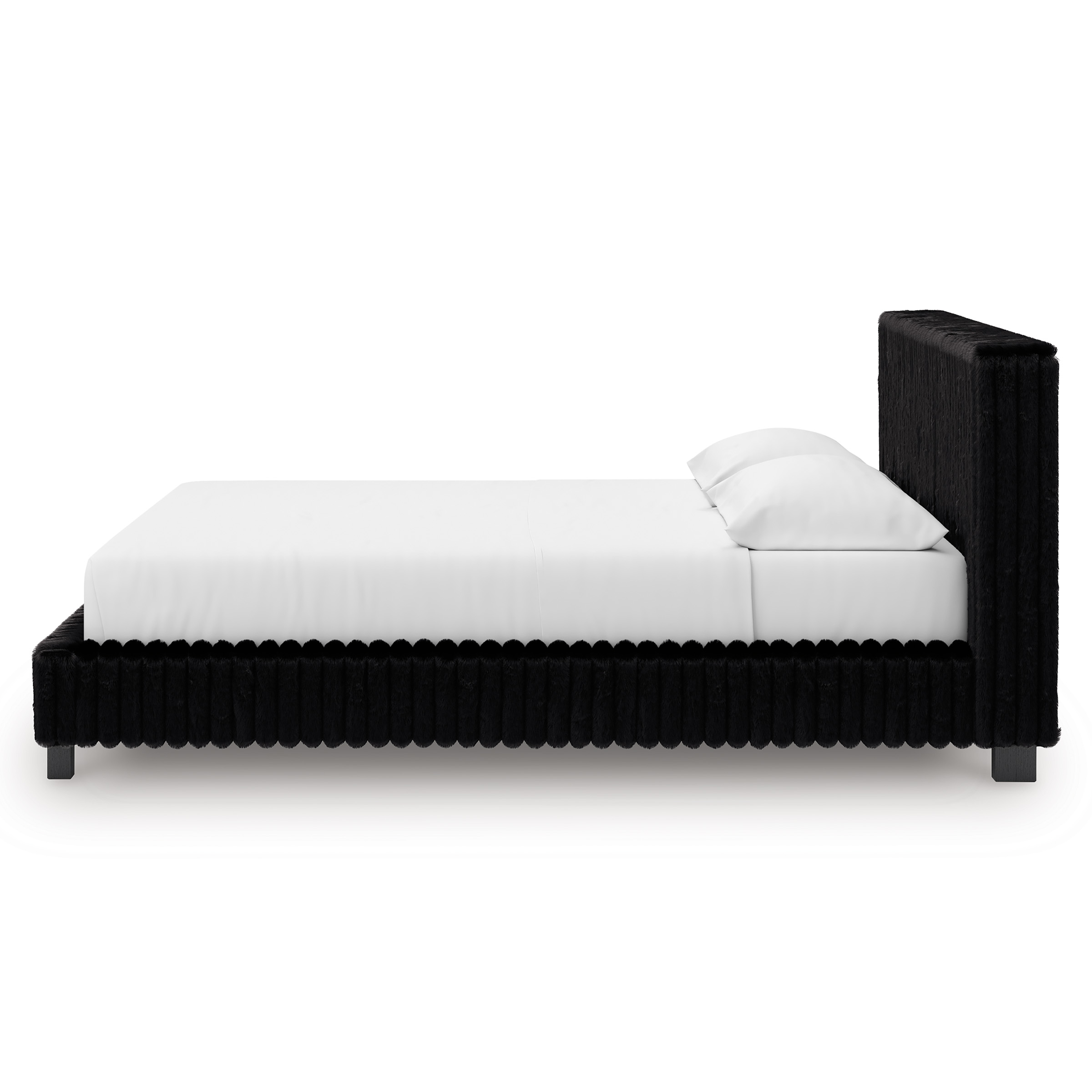 Zuraleus Polyester Upholstered Platform Bed, King Size