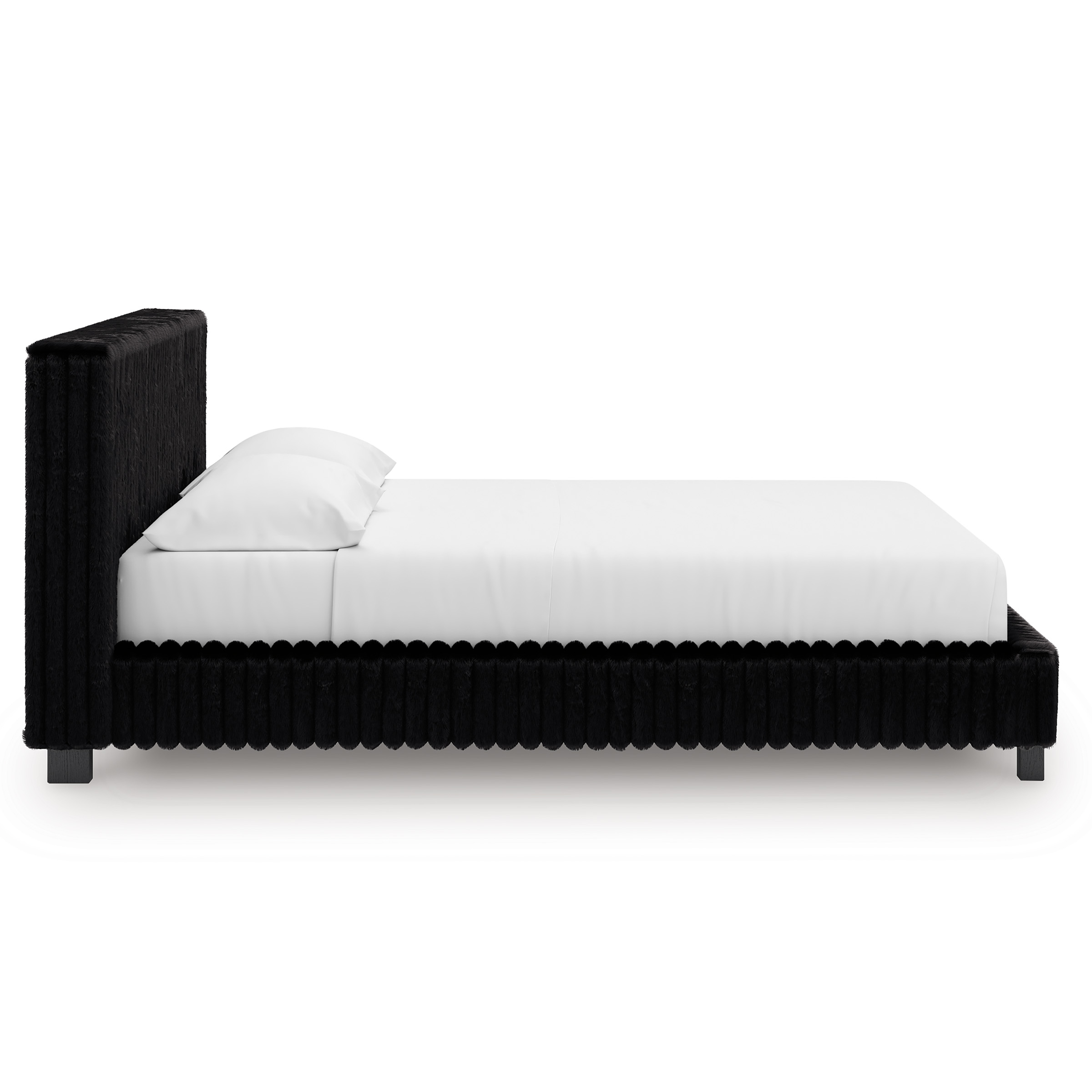 Zuraleus Polyester Upholstered Platform Bed, King Size
