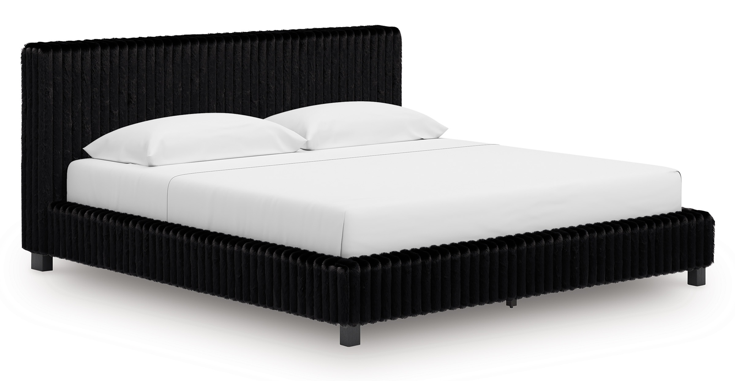 Zuraleus Polyester Upholstered Platform Bed, California King Size