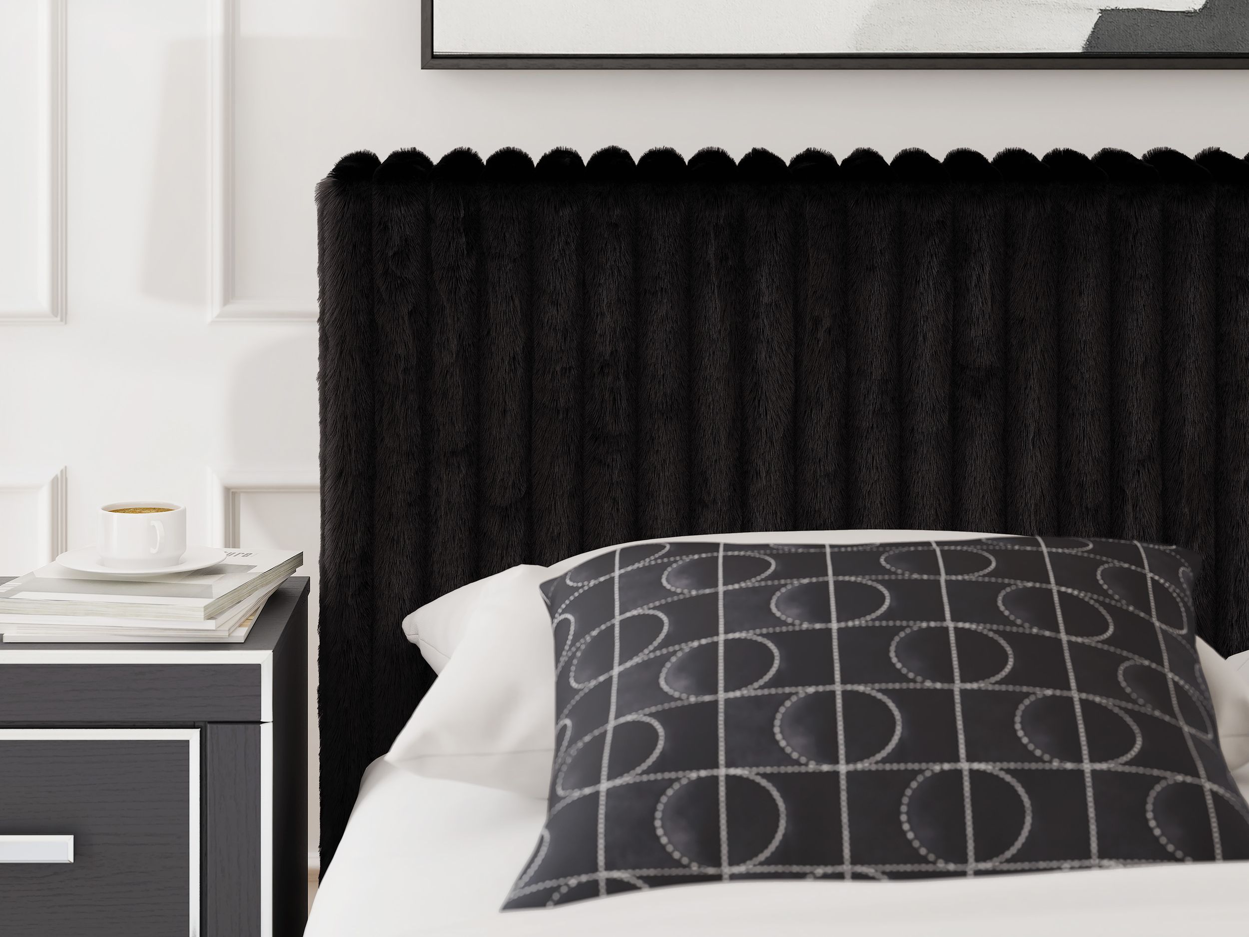 Zuraleus Polyester Upholstered Platform Bed, California King Size