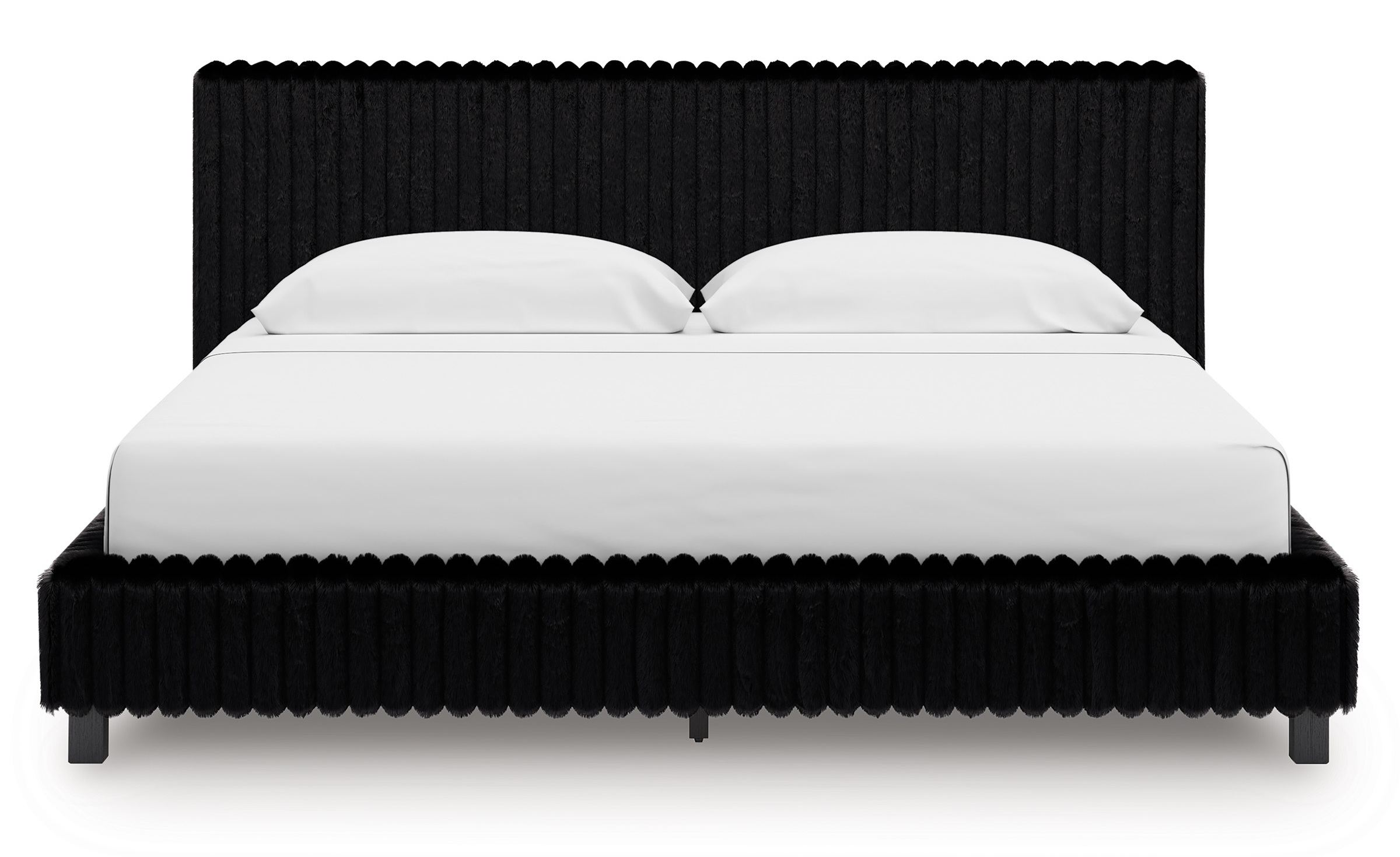 Zuraleus Polyester Upholstered Platform Bed, California King Size