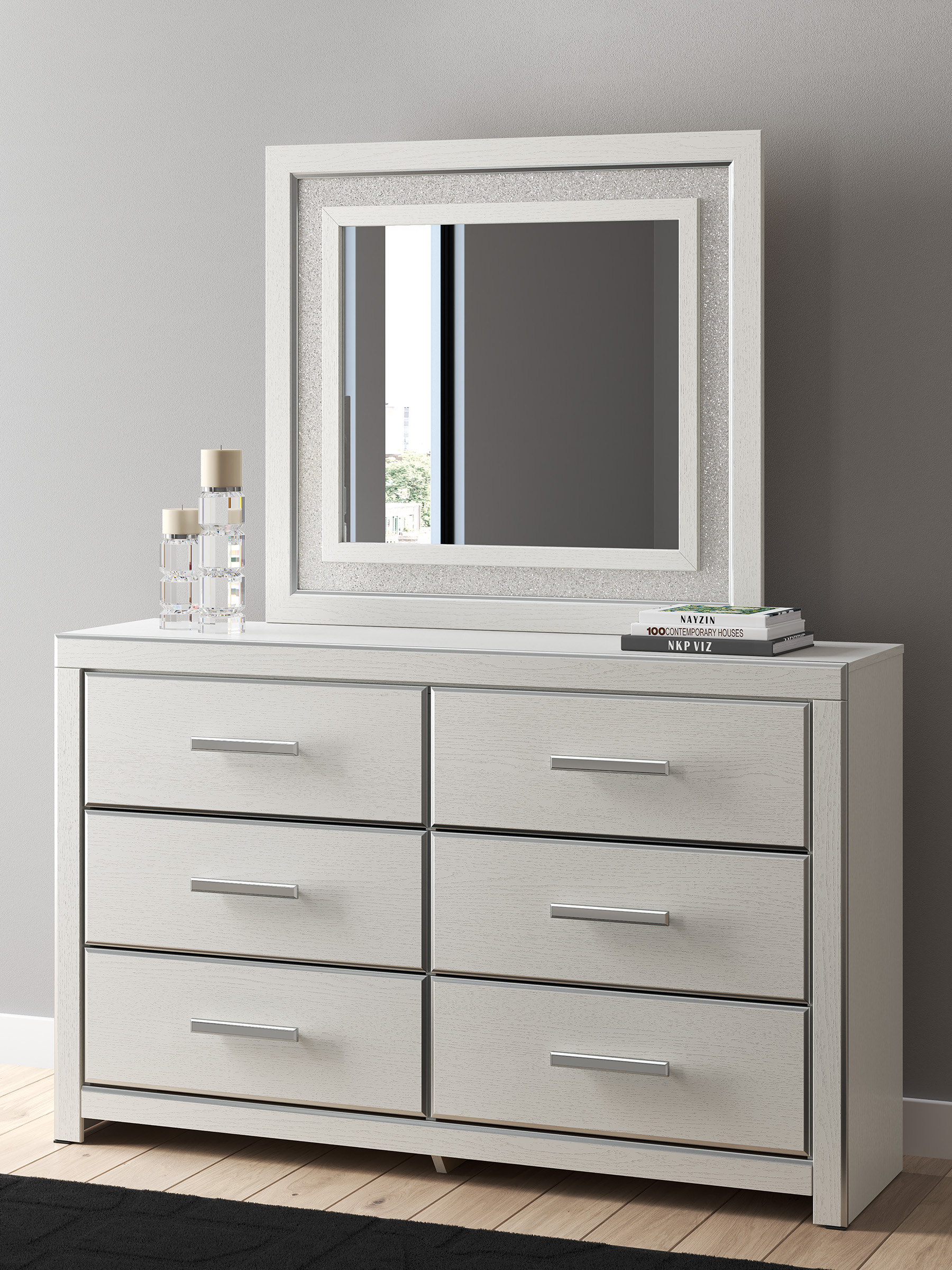 Zuraleus Polyester Upholstered Platform Bedroom Set