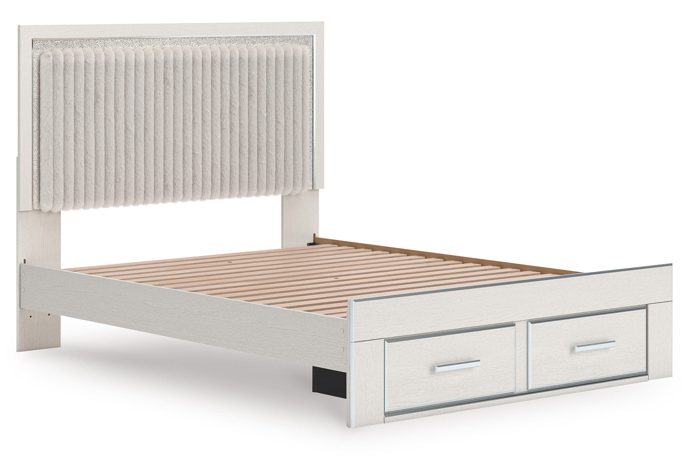 Zuraleus Wood/Polyester Storage Panel Bedroom Set