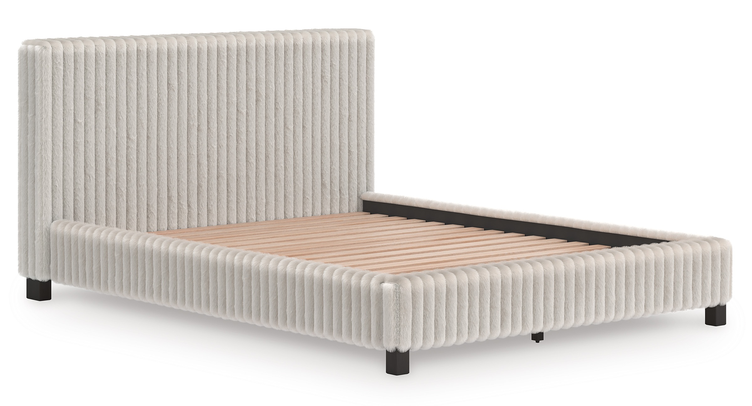 Zuraleus Polyester Upholstered Platform Bedroom Set
