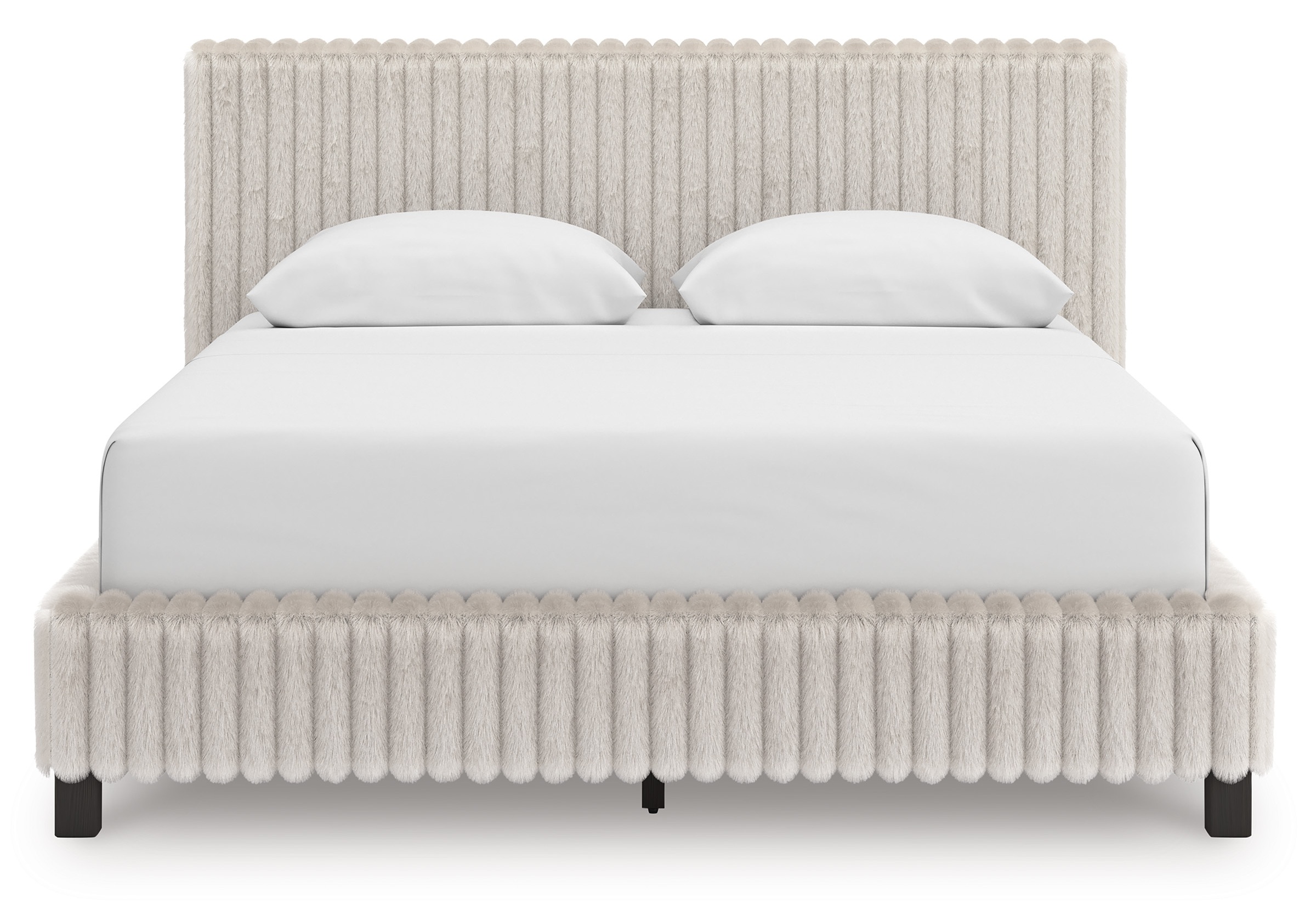 Zuraleus Polyester Upholstered Platform Bedroom Set
