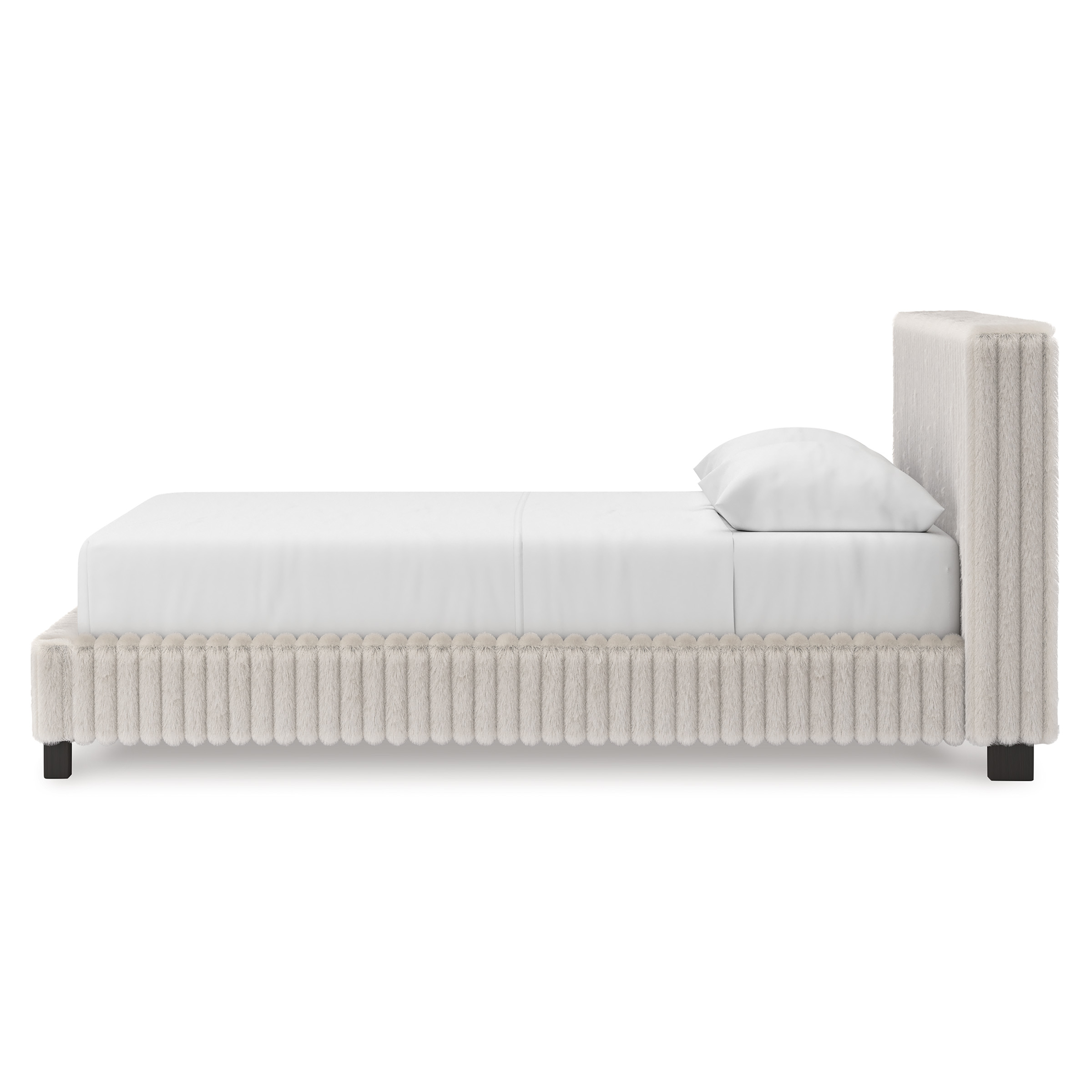 Zuraleus Polyester Upholstered Platform Bed, Queen Size