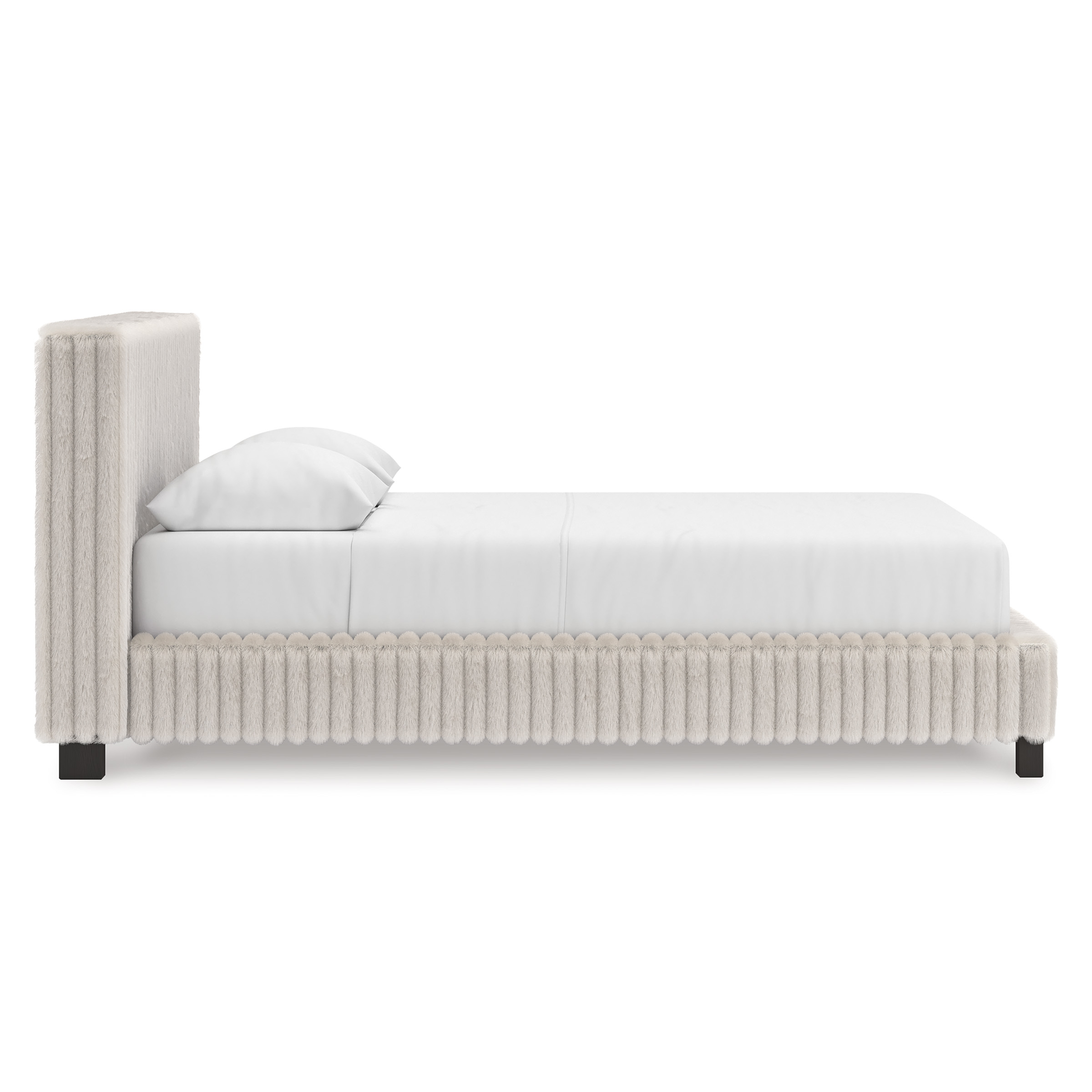 Zuraleus Polyester Upholstered Platform Bed, Queen Size