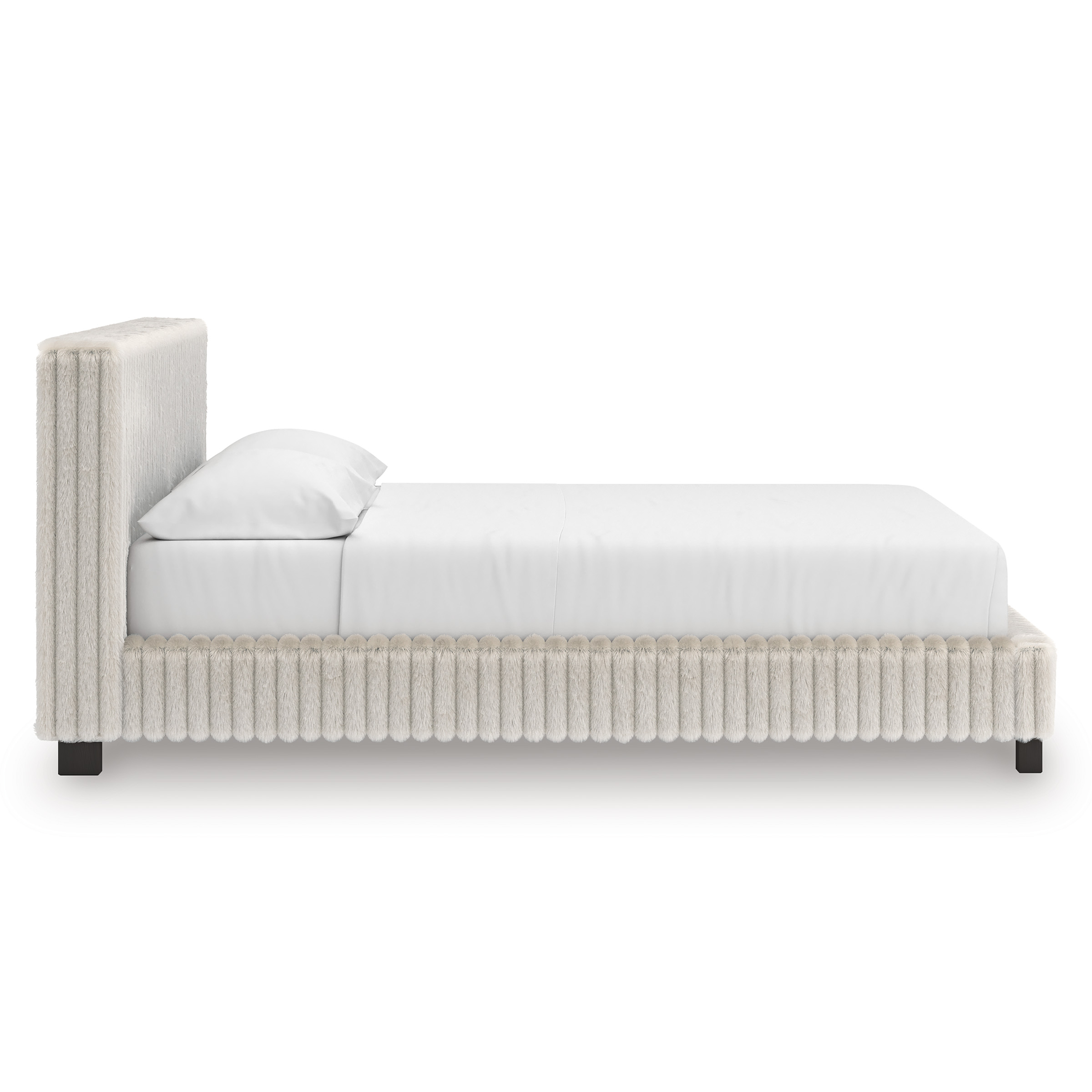 Zuraleus Polyester Upholstered Platform Bed, King Size