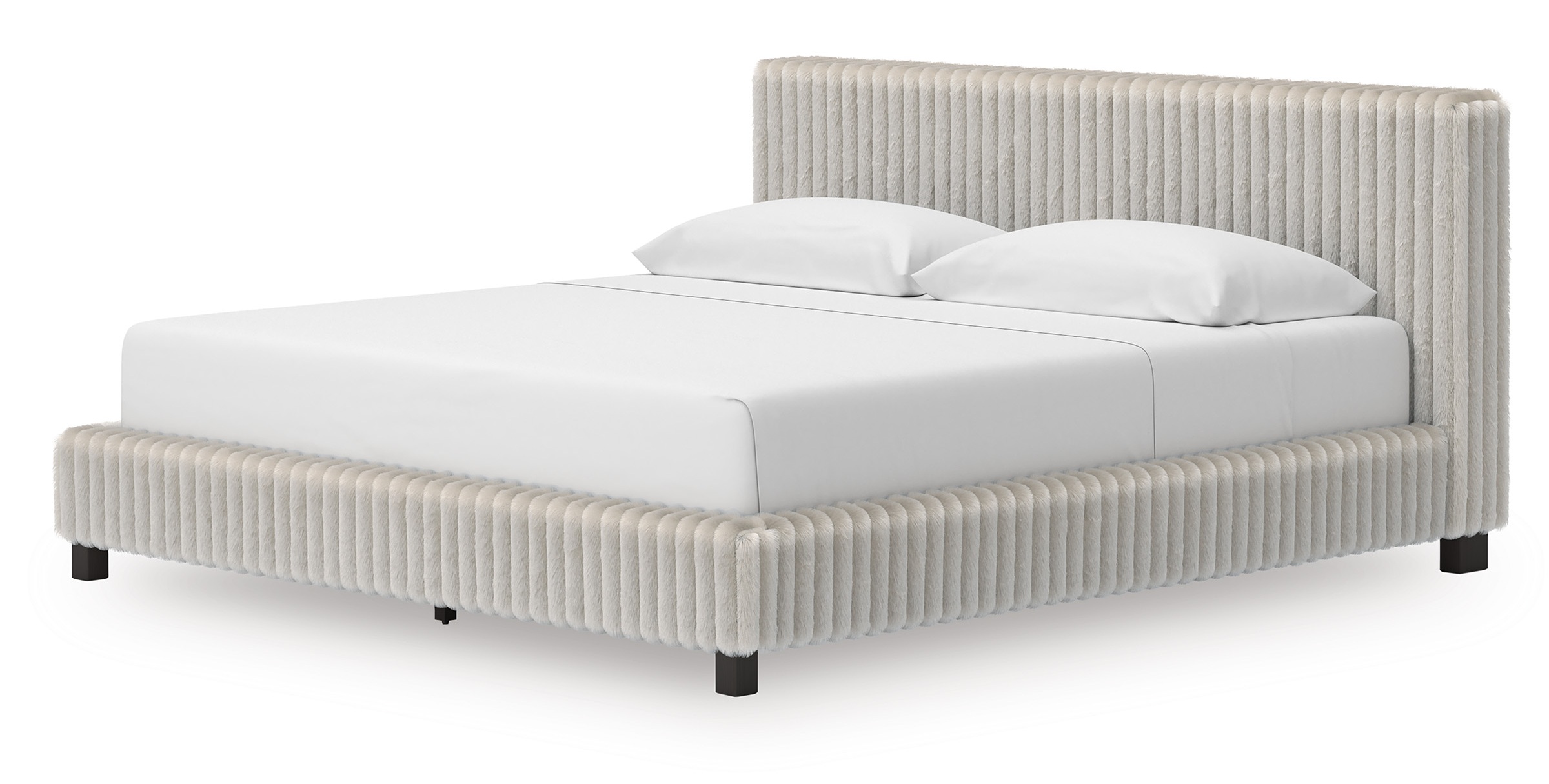 Zuraleus Polyester Upholstered Platform Bed, California King Size