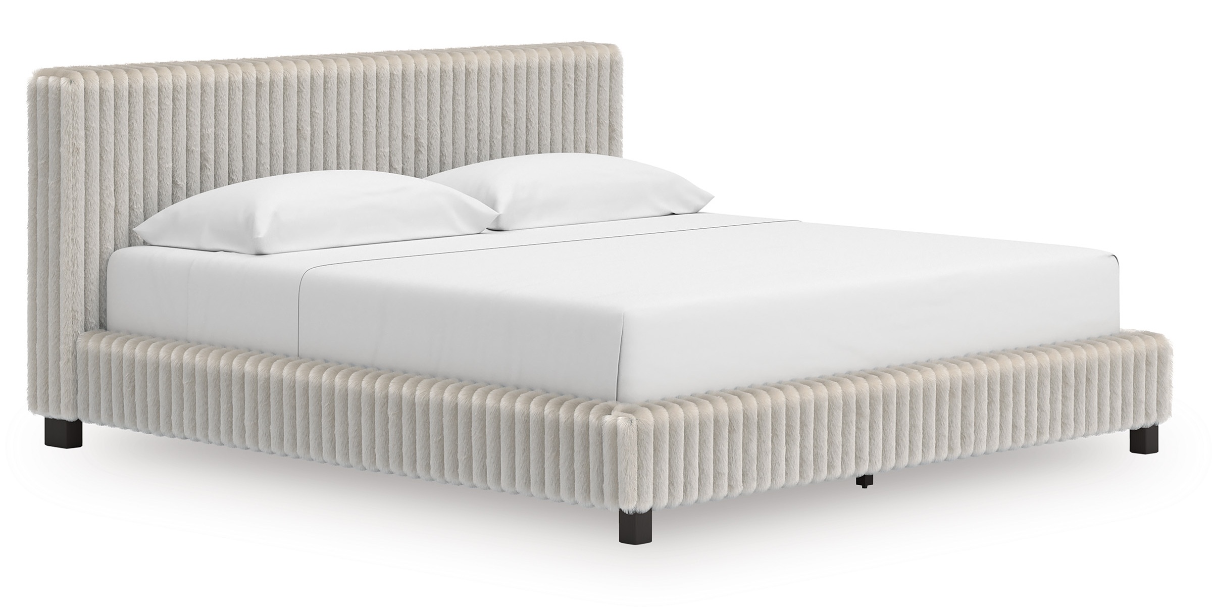 Zuraleus Polyester Upholstered Platform Bed, California King Size