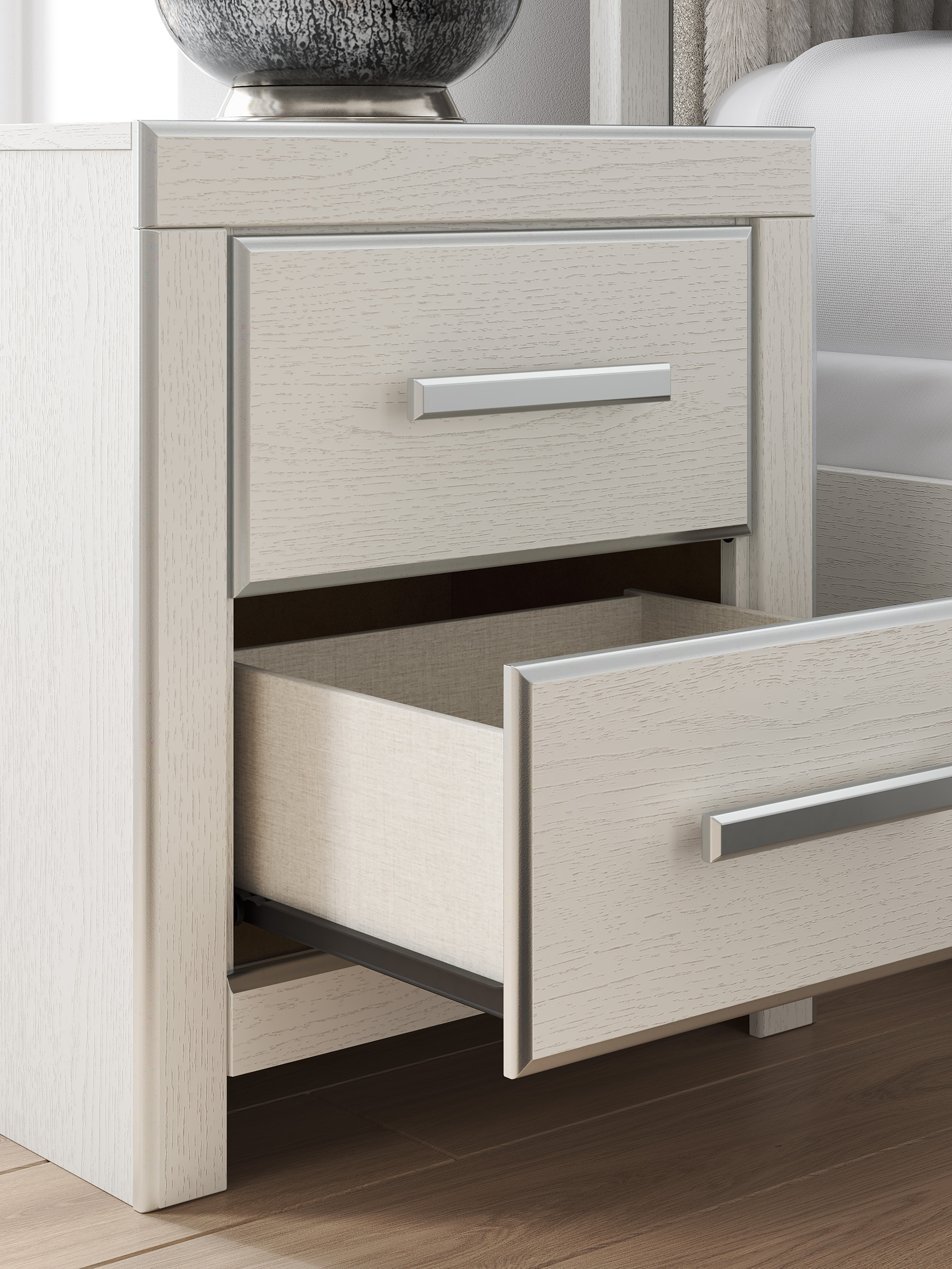 Zuraleus Polyester Upholstered Platform Bedroom Set