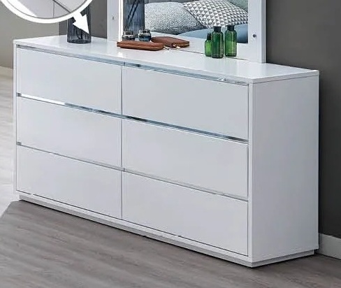 B37 Storage Platform Bedroom Set with LED Light
