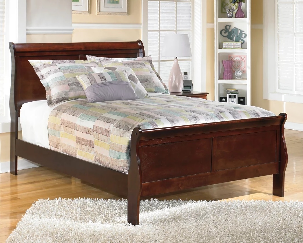 Alisdair Wood Sleigh Bed