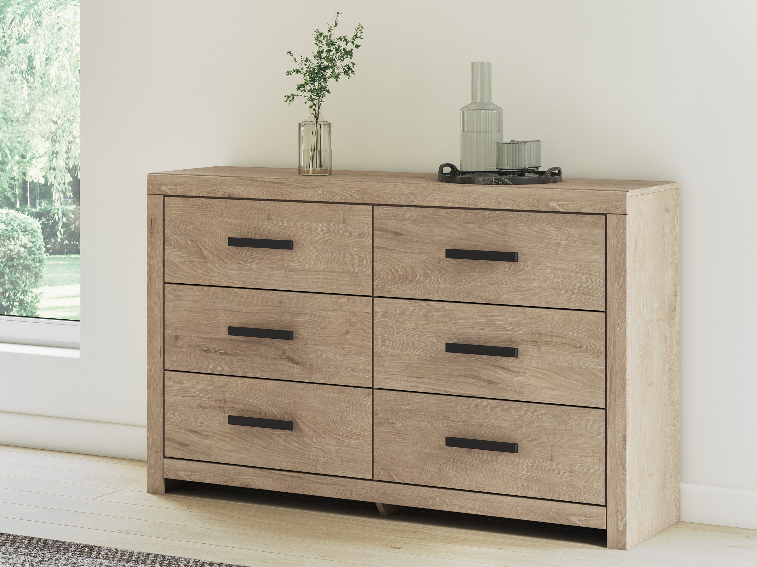 Sanginlane MDF Panel Bedroom Set